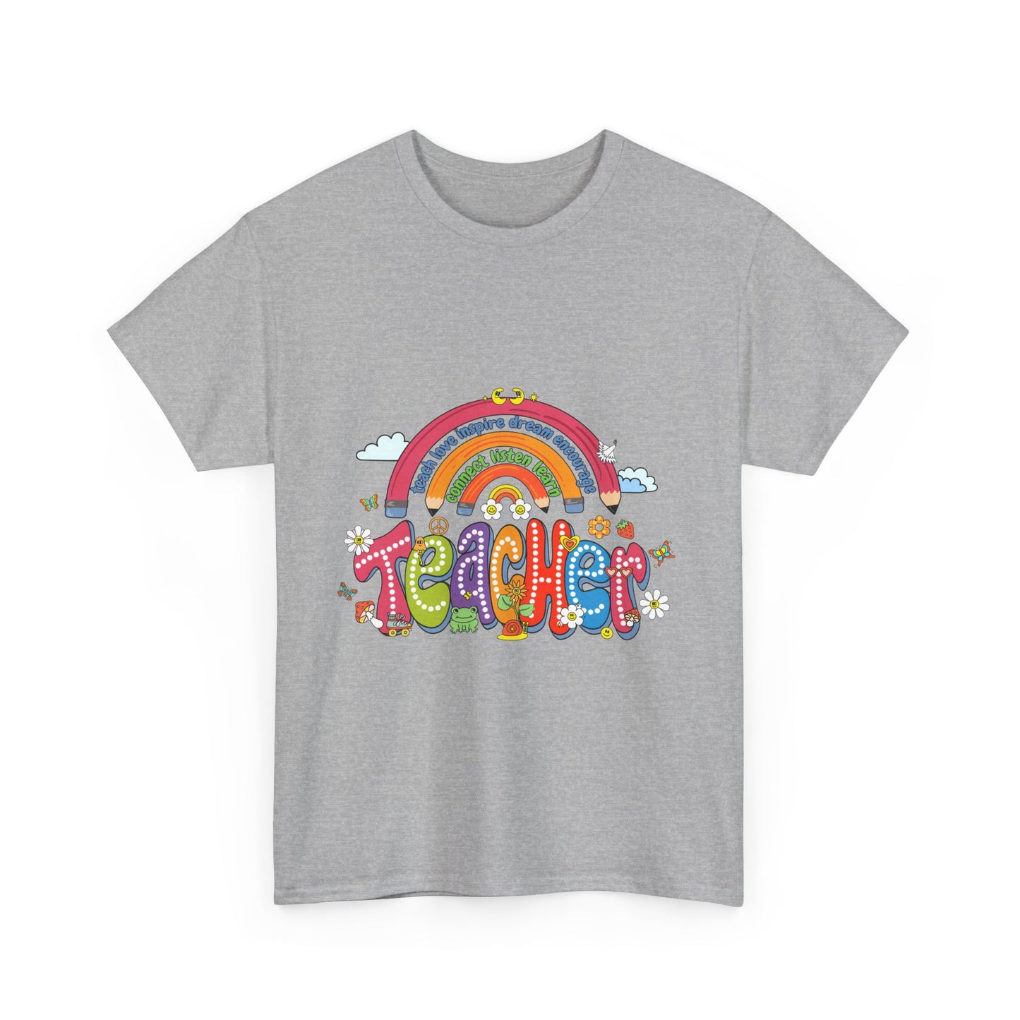 Teacher Rainbow Unisex Tee - Cute Design