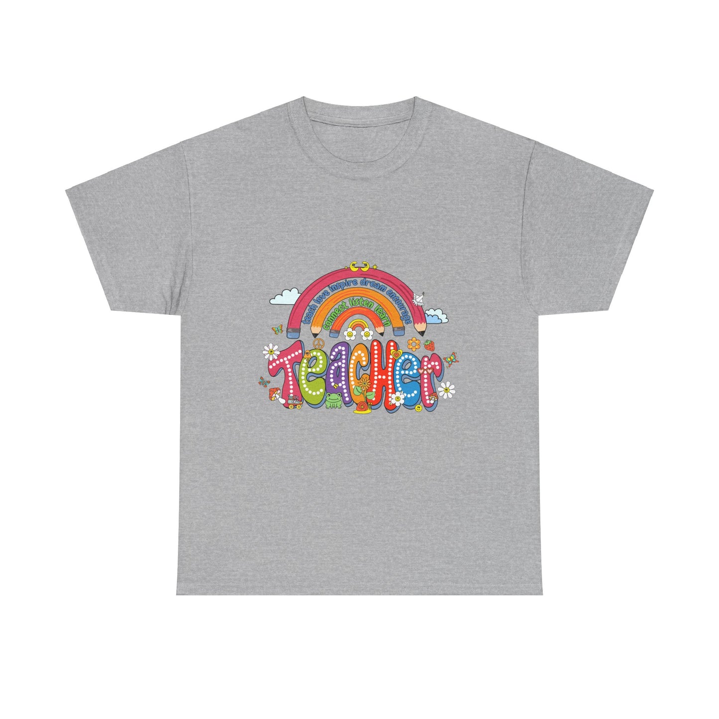 Teacher Rainbow Unisex Tee - Cute Design