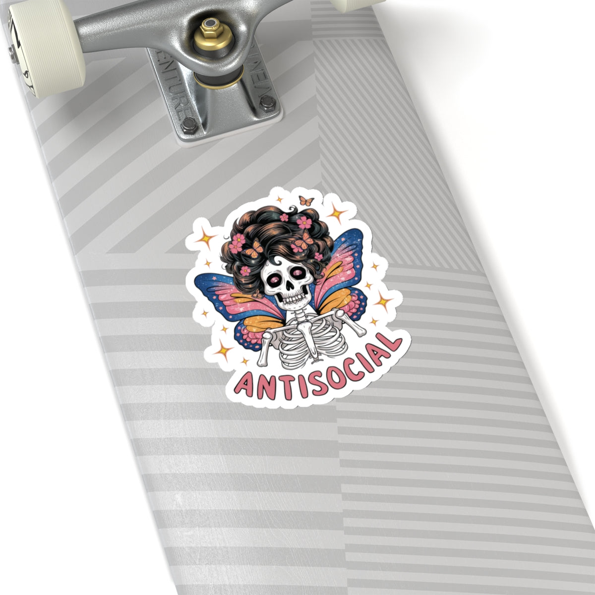 Anti Social Butterfly -Kiss Cut Sticker