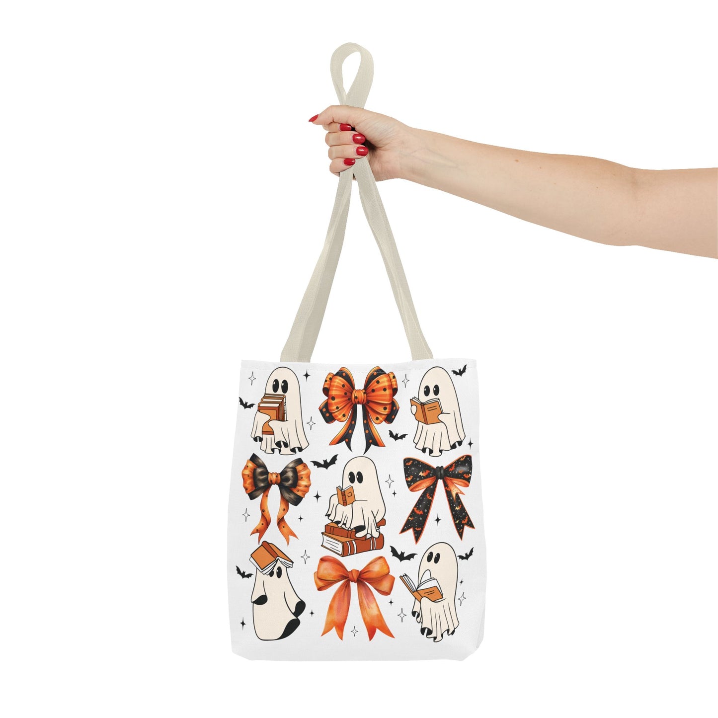 Cute ghosties and coquette bows Tote Bag (AOP)