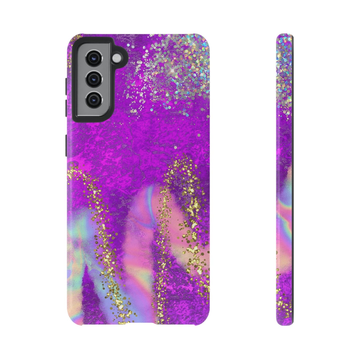 Purple galaxy swirl Iphone/Galaxy  Tough Case