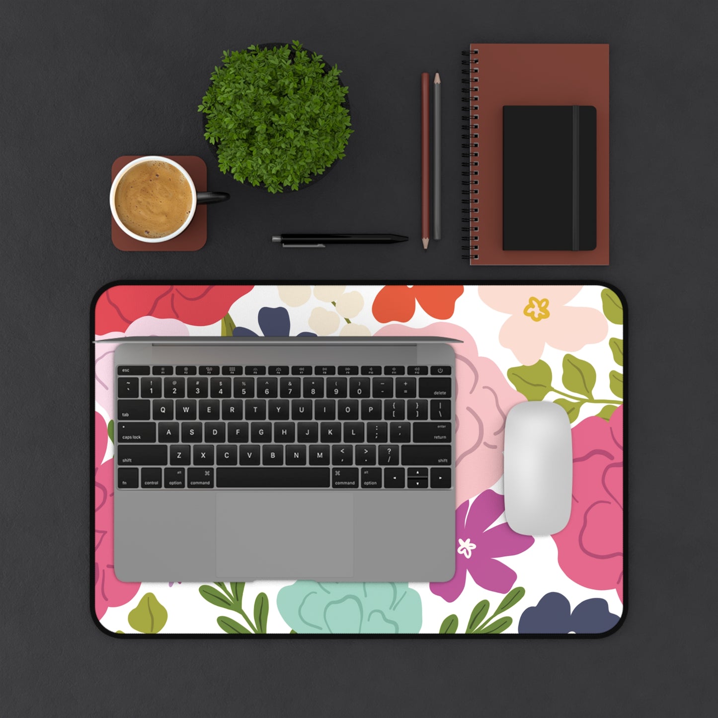 Floral Mouse Pad Desk Mat