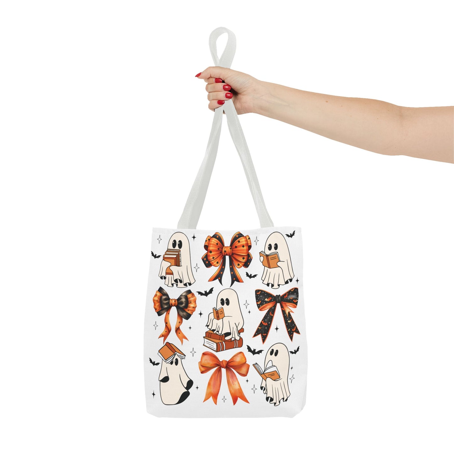 Cute ghosties and coquette bows Tote Bag (AOP)