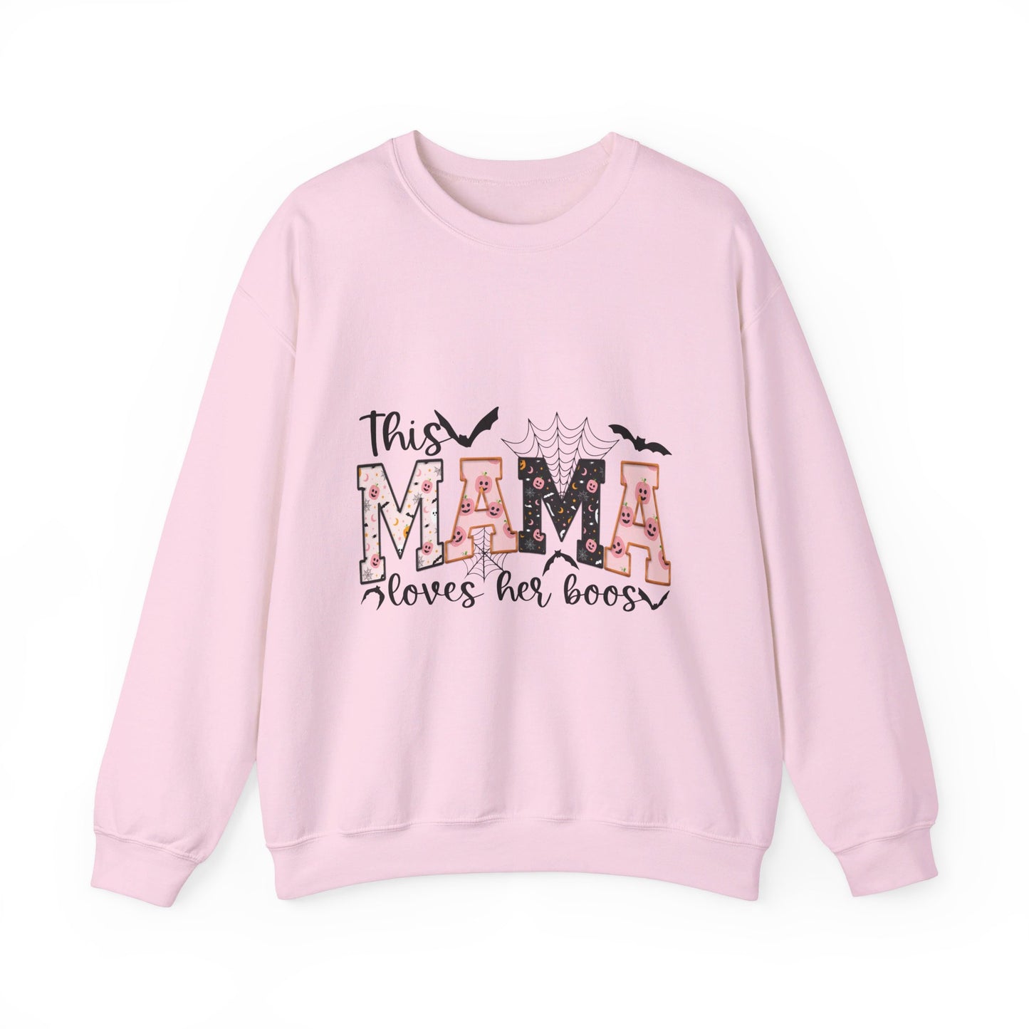 This Mama Loves Her Boos Halloween/ Fall Unisex Heavy Blend™ Crewneck Sweatshirt