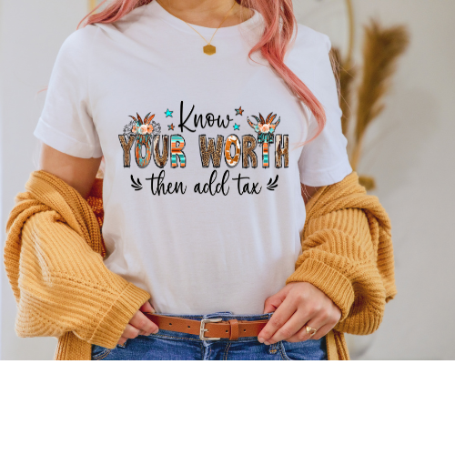 Short sleeve T-Shirt - Know your worth