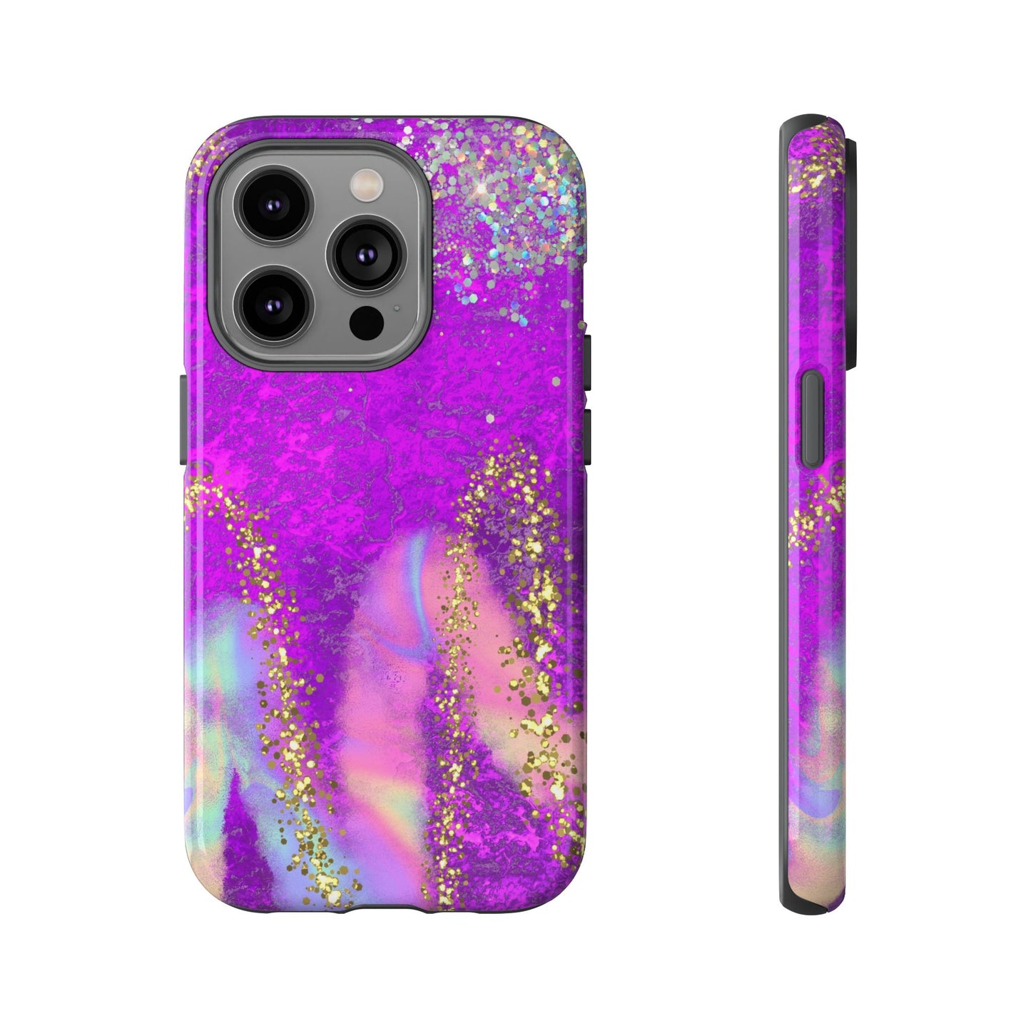 Purple galaxy swirl Iphone/Galaxy  Tough Case