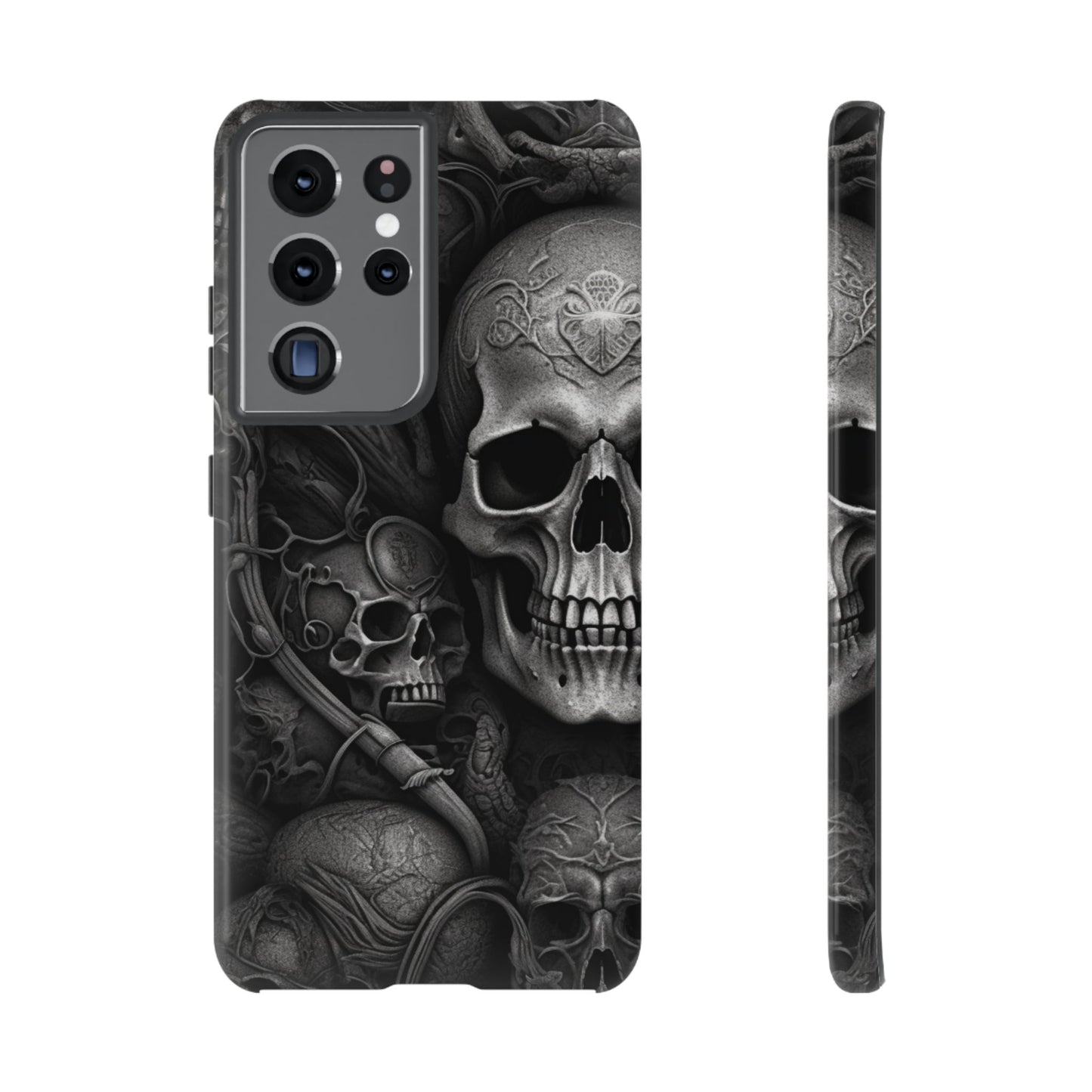 Black skull  Tough Cases