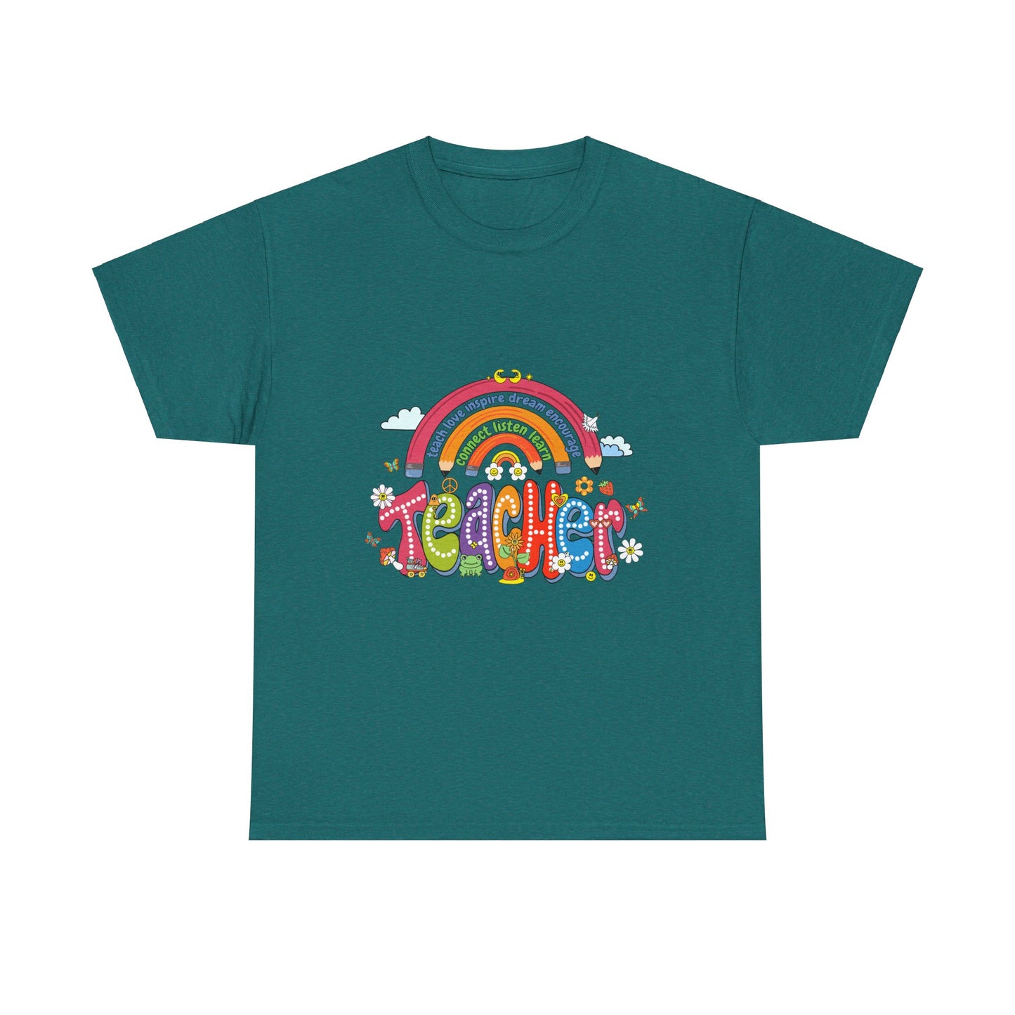 Teacher Rainbow Unisex Tee - Cute Design