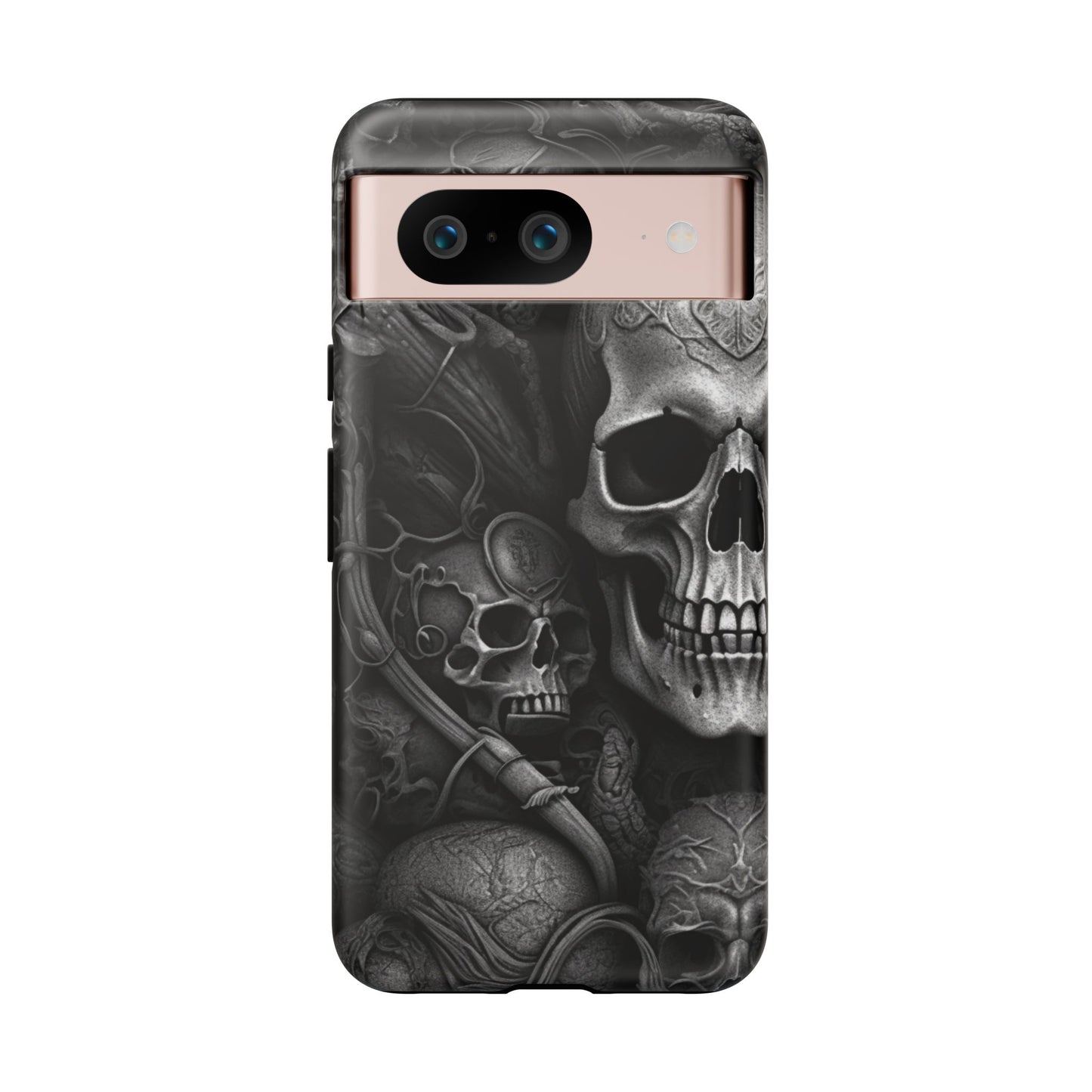 Black skull  Tough Cases