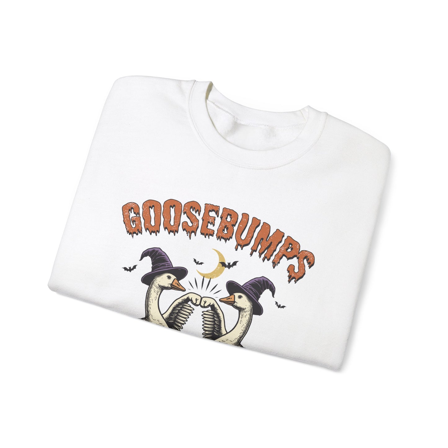 Goosebumps Halloween Sweatshirt, Funny Goose Lover, Halloween Cute Ghost Sweatshirt, Spooky Season Sweater, Halloween Gift, Halloween Shirt