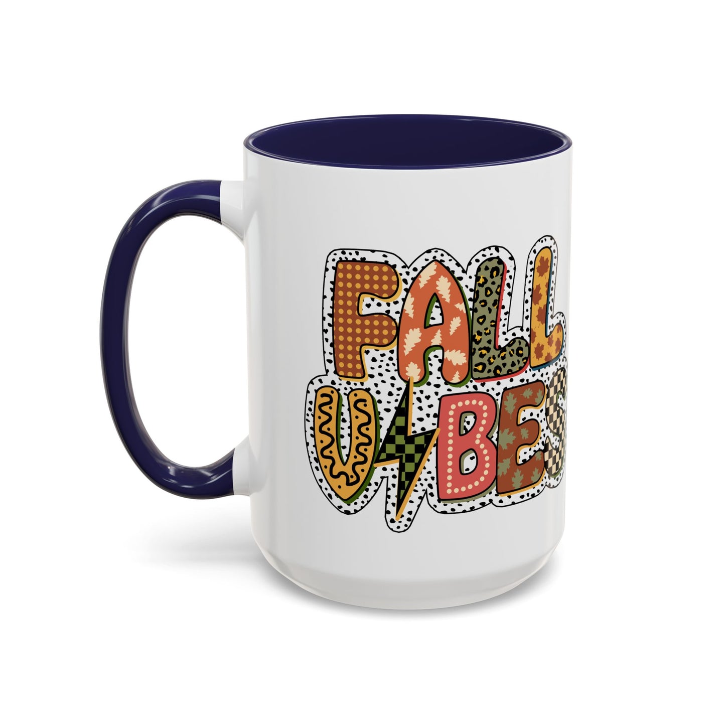 Fall Vibes Cute Accent Coffee Mug (11, 15oz)