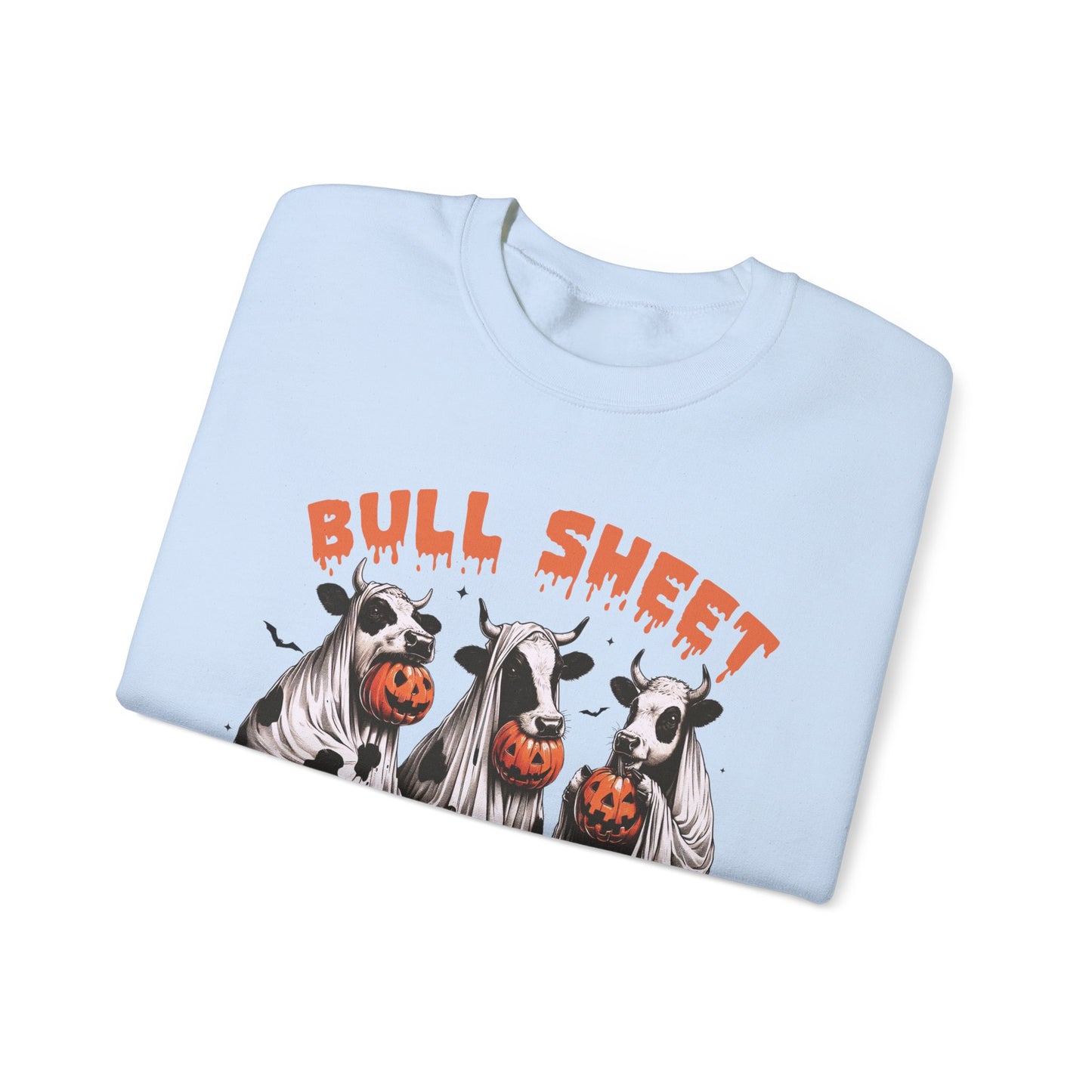 Bull Sheet Cow Lover Club sweat-Shirt, Funny Halloween Ghost Cow Shirt, Spooky Halloween Pumpkin Season Gift for Cow Lover, Cow Halloween Shirt