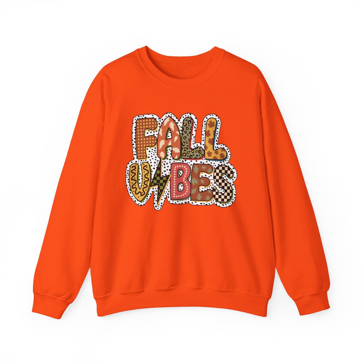 Fall Vibes , Halloween Sweatshirt, Fall Sweatshirt, Fall Time Sweatshirt, Fall Leopard Sweater and Hoodie