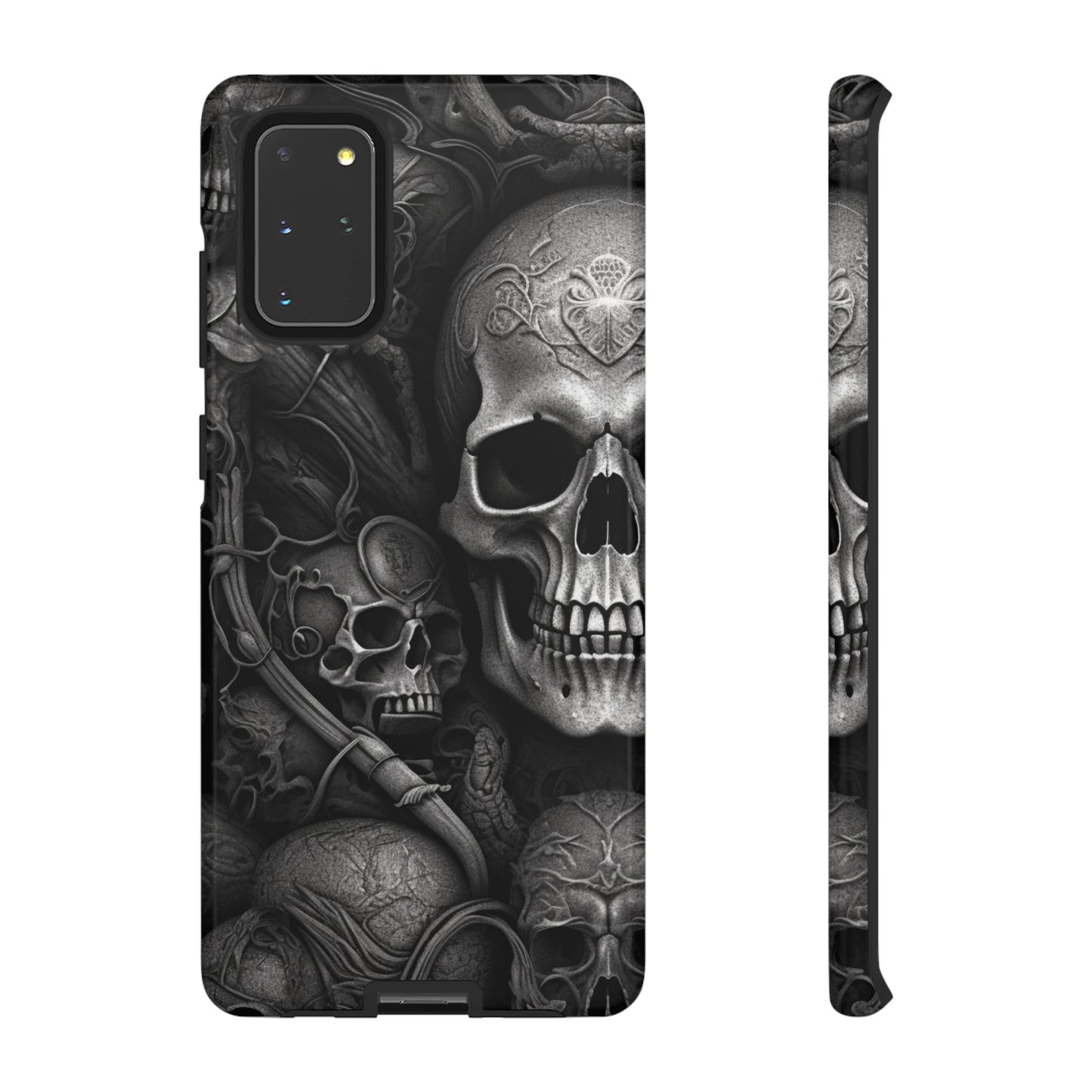 Black skull  Tough Cases