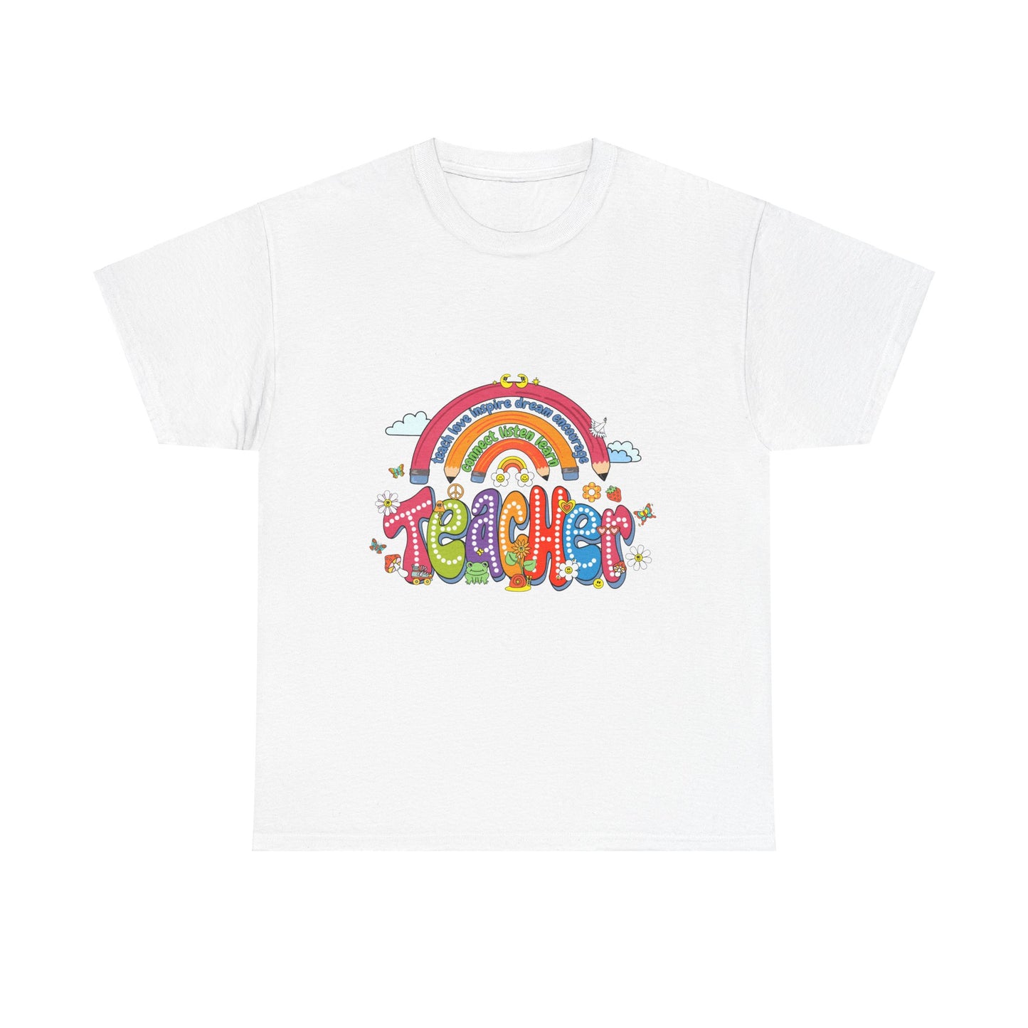 Teacher Rainbow Unisex Tee - Cute Design