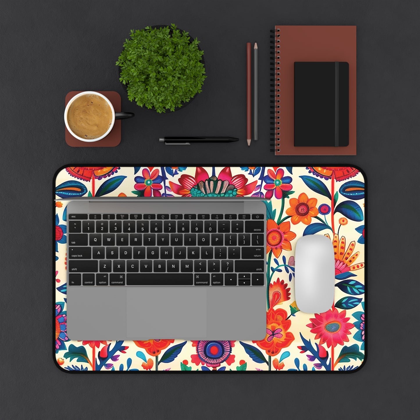 Poppy lou Pretty Floral Mouse Pad Desk Mat