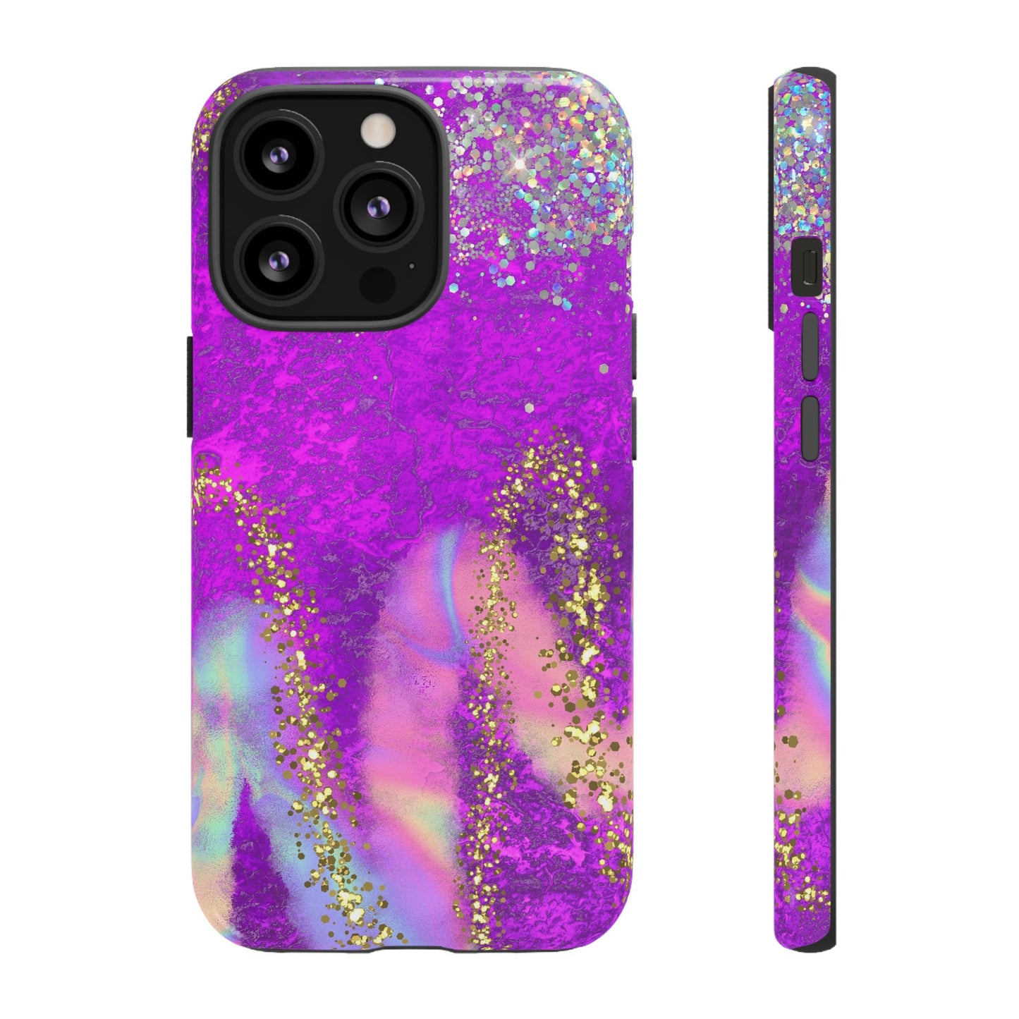 Purple galaxy swirl Iphone/Galaxy  Tough Case