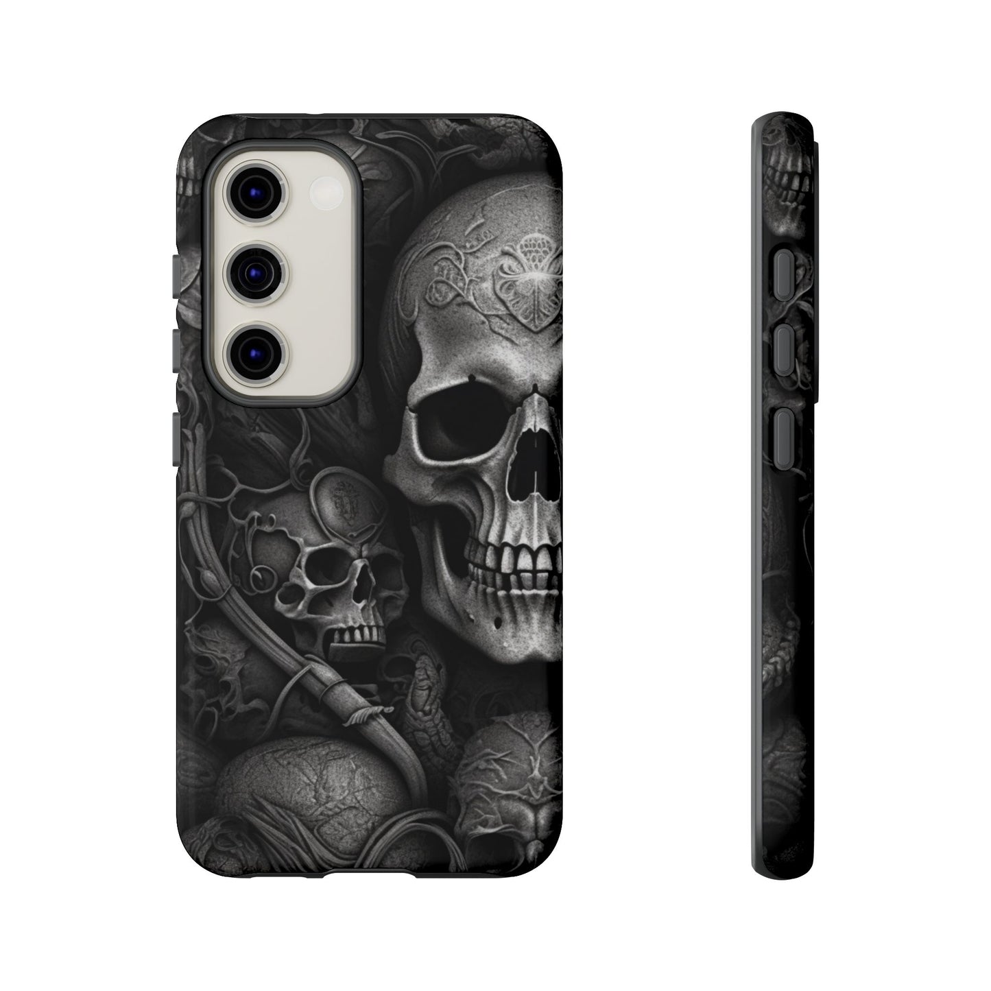 Black skull  Tough Cases