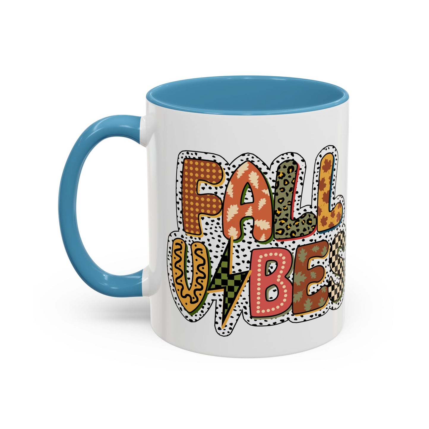 Fall Vibes Cute Accent Coffee Mug (11, 15oz)