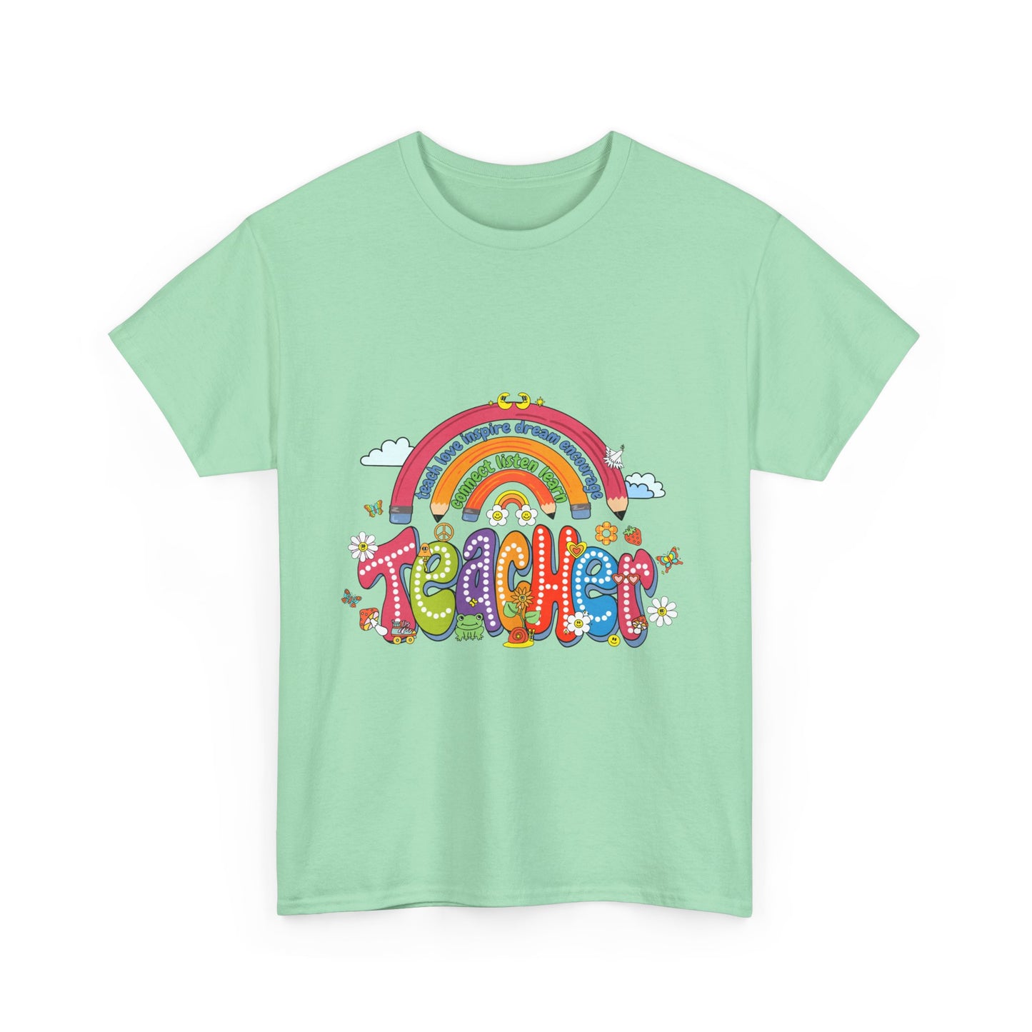 Teacher Rainbow Unisex Tee - Cute Design