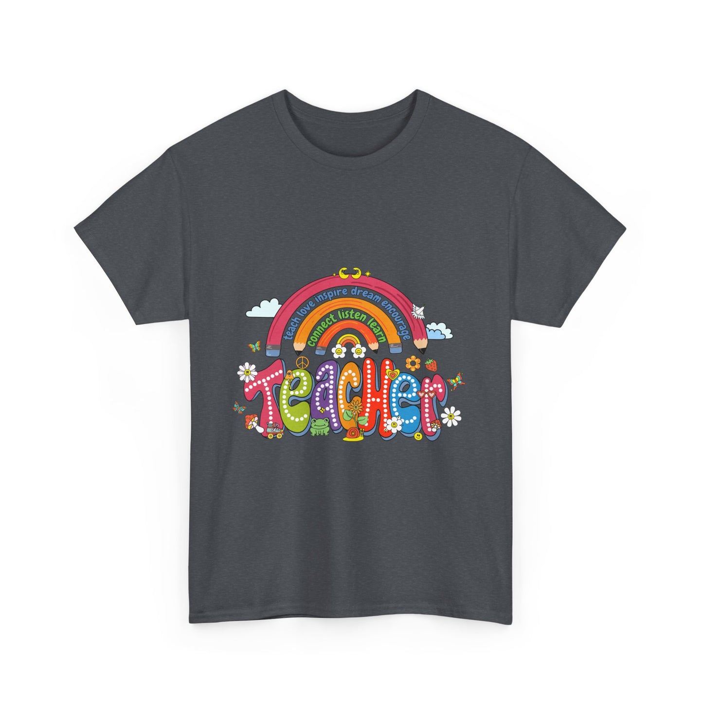 Teacher Rainbow Unisex Tee - Cute Design