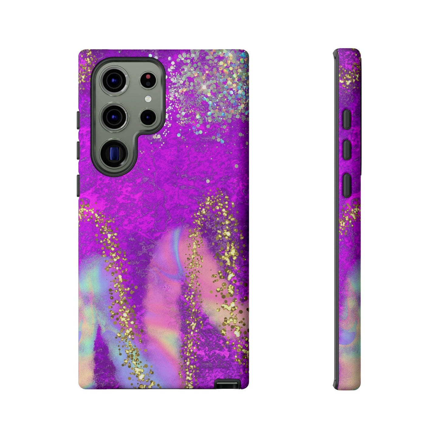 Purple galaxy swirl Iphone/Galaxy  Tough Case