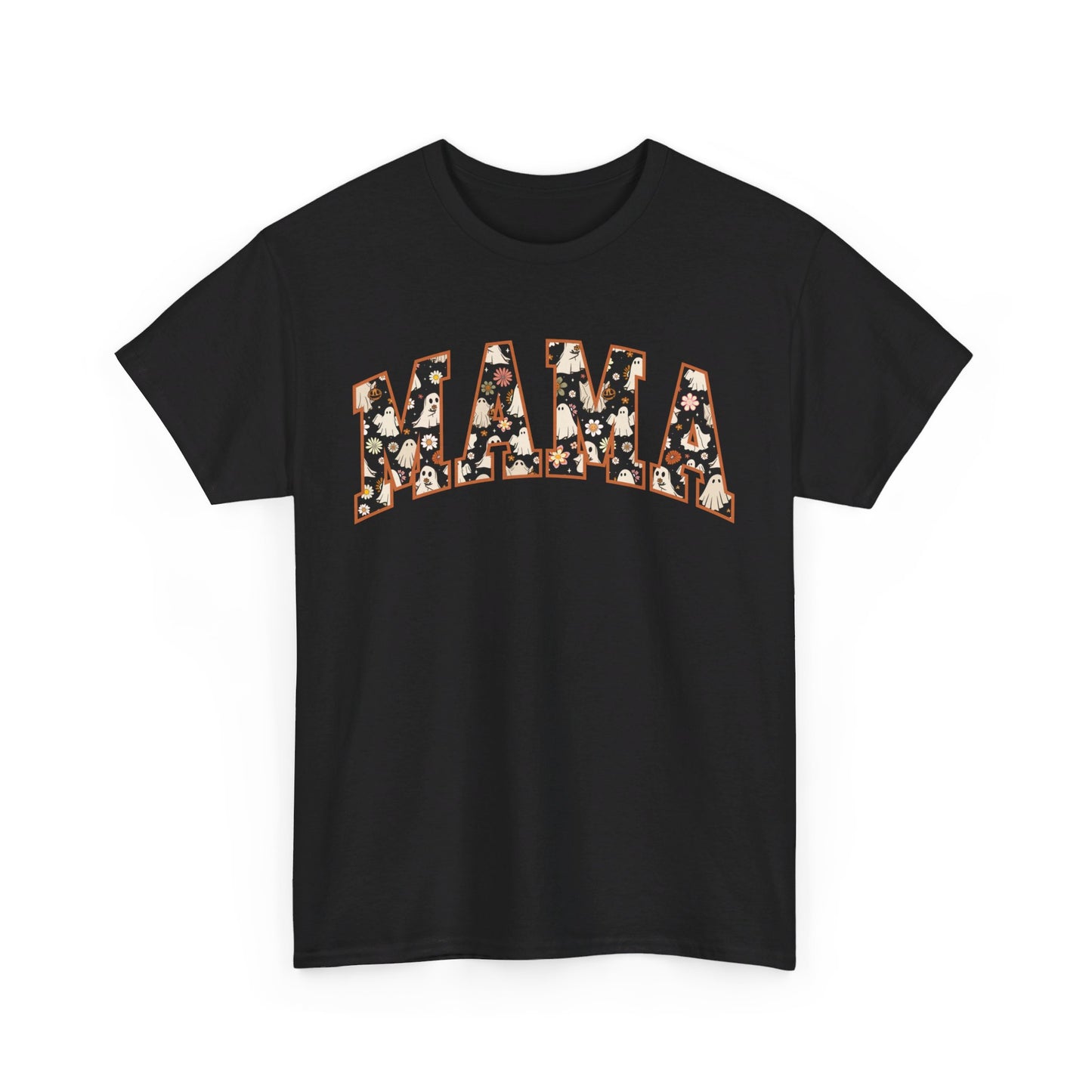 Mama Halloween fall T shirt cute  Cotton Tee