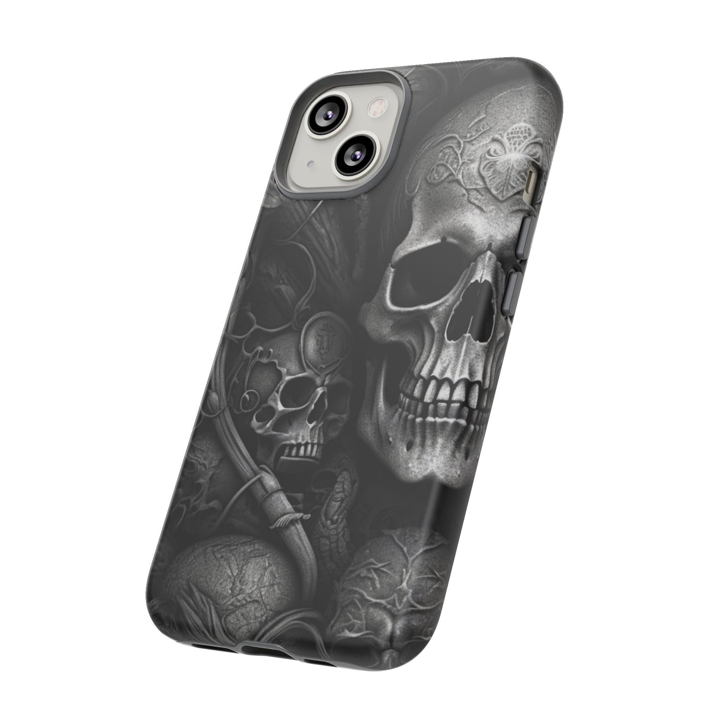 Black skull  Tough Cases