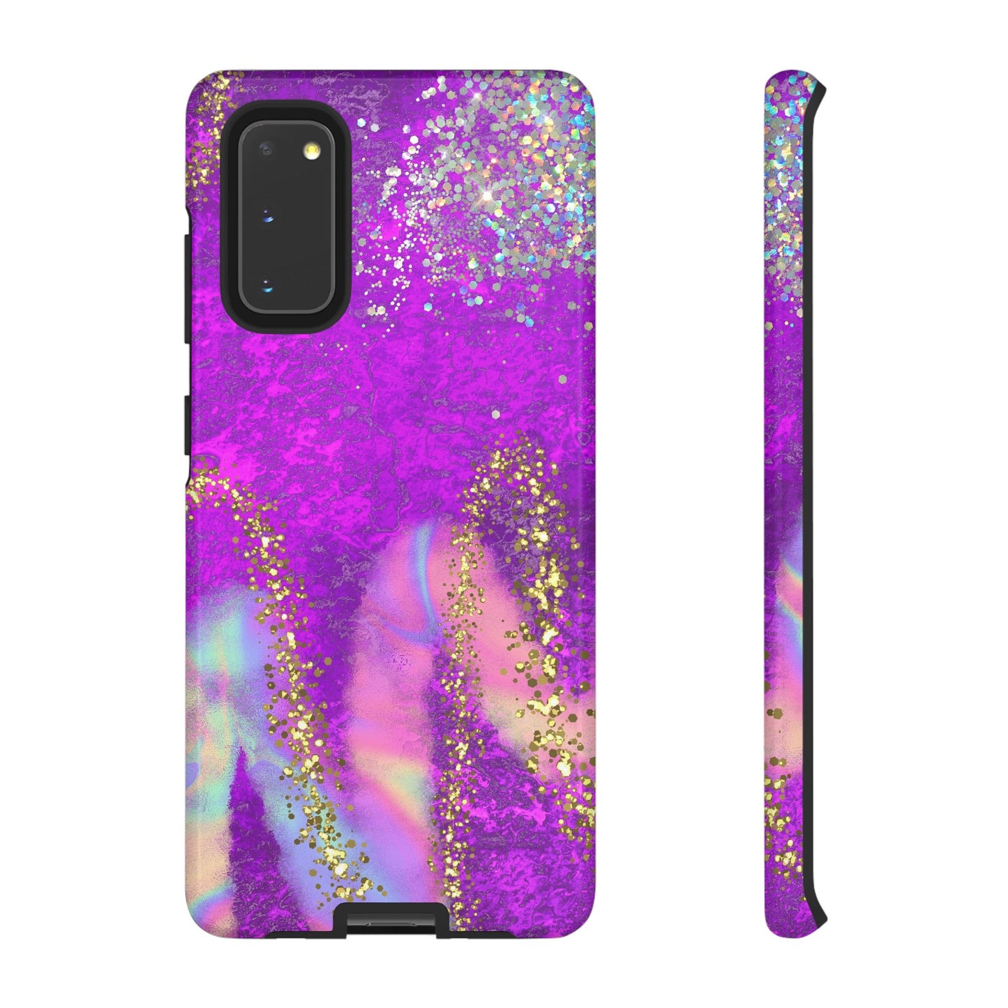 Purple galaxy swirl Iphone/Galaxy  Tough Case