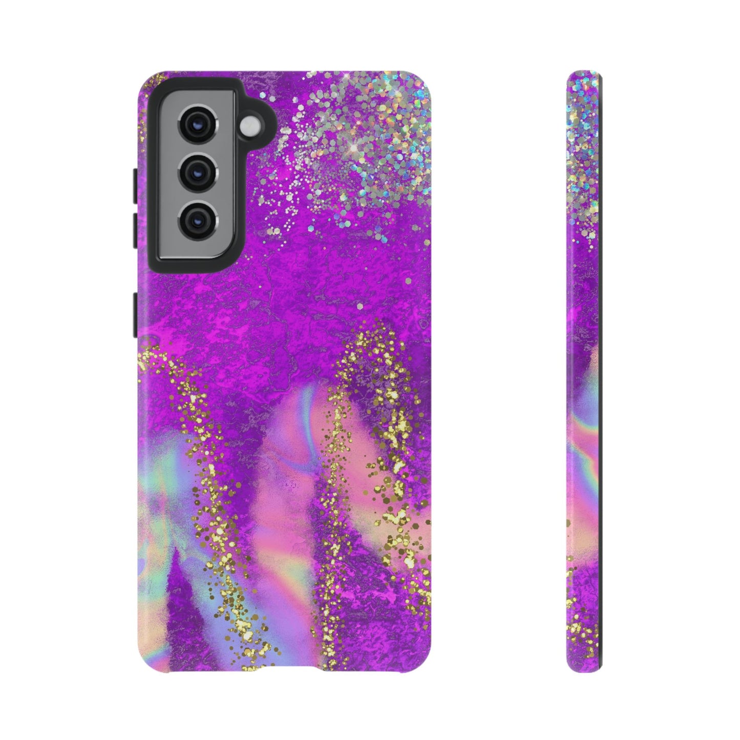 Purple galaxy swirl Iphone/Galaxy  Tough Case