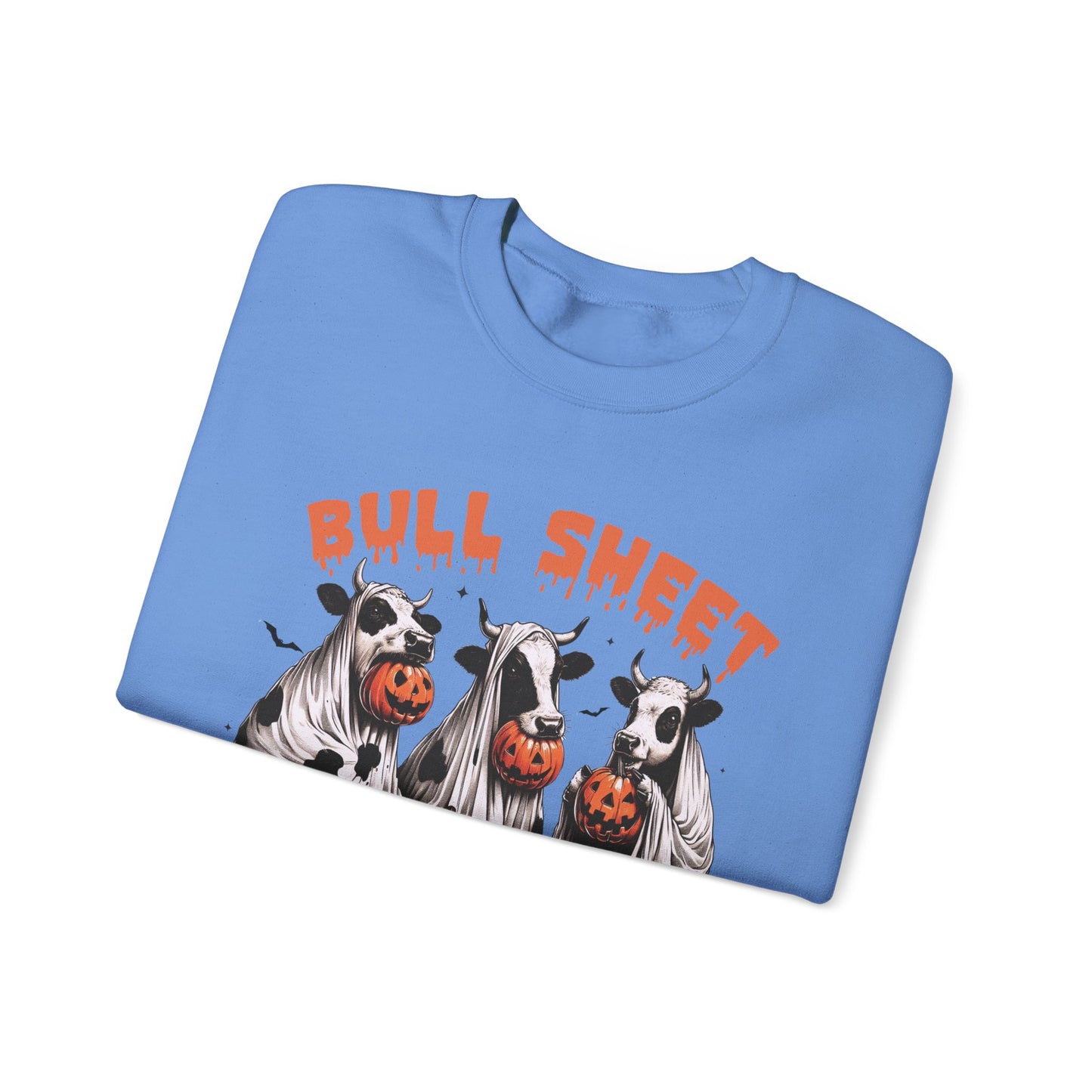 Bull Sheet Cow Lover Club sweat-Shirt, Funny Halloween Ghost Cow Shirt, Spooky Halloween Pumpkin Season Gift for Cow Lover, Cow Halloween Shirt