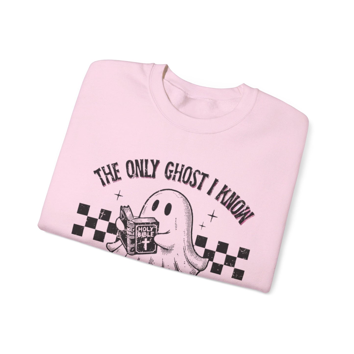 Only ghost I know is the holy Ghost Halloween Fall cute Unisex Crewneck Sweatshirt