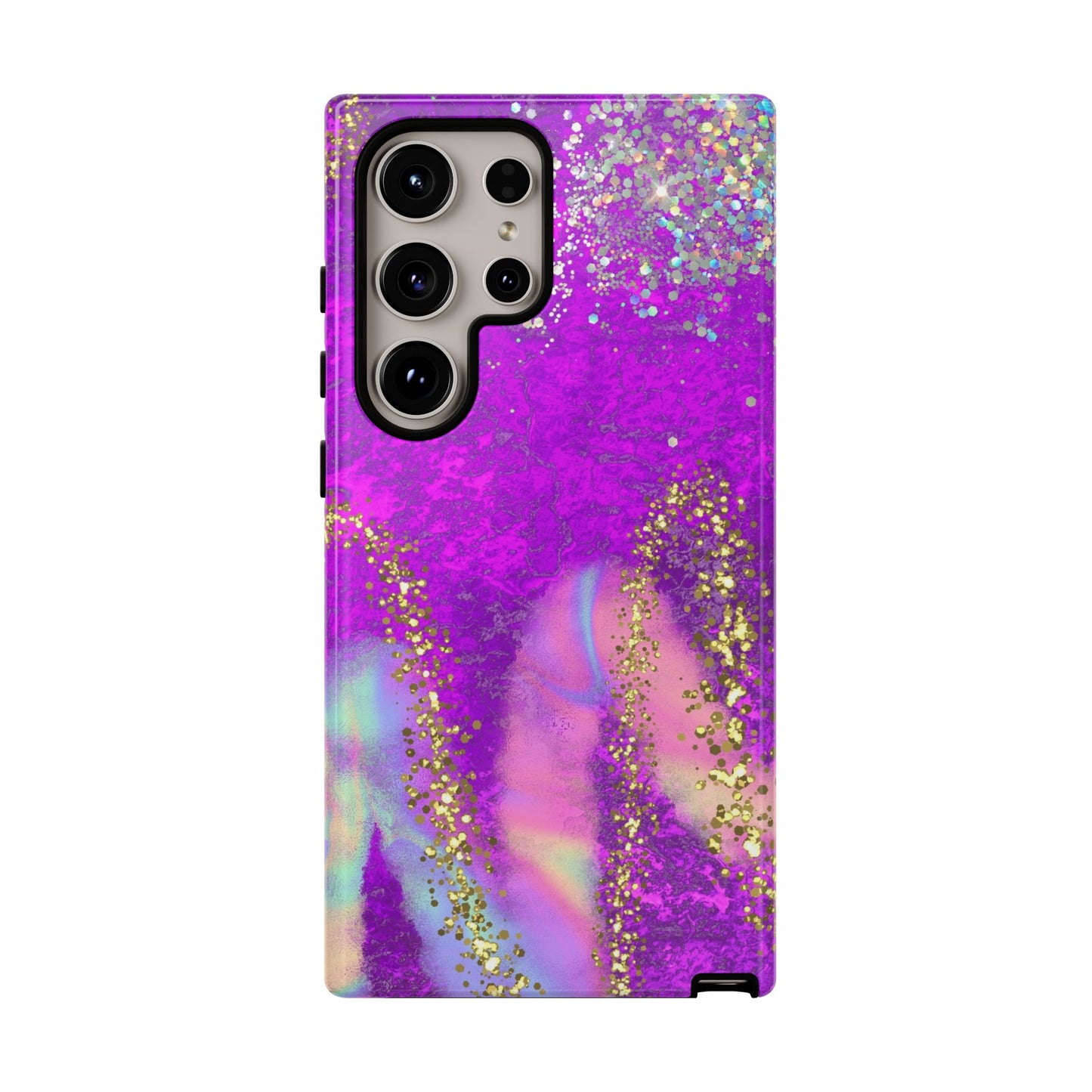 Purple galaxy swirl Iphone/Galaxy  Tough Case