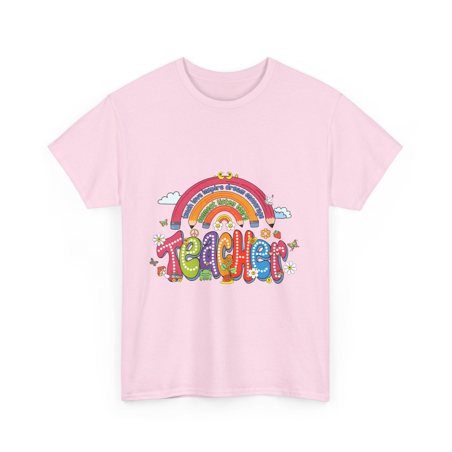 Teacher Rainbow Unisex Tee - Cute Design