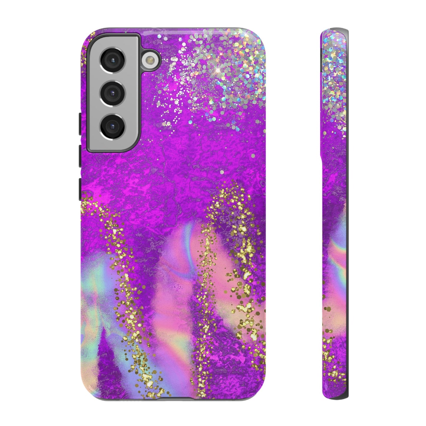 Purple galaxy swirl Iphone/Galaxy  Tough Case