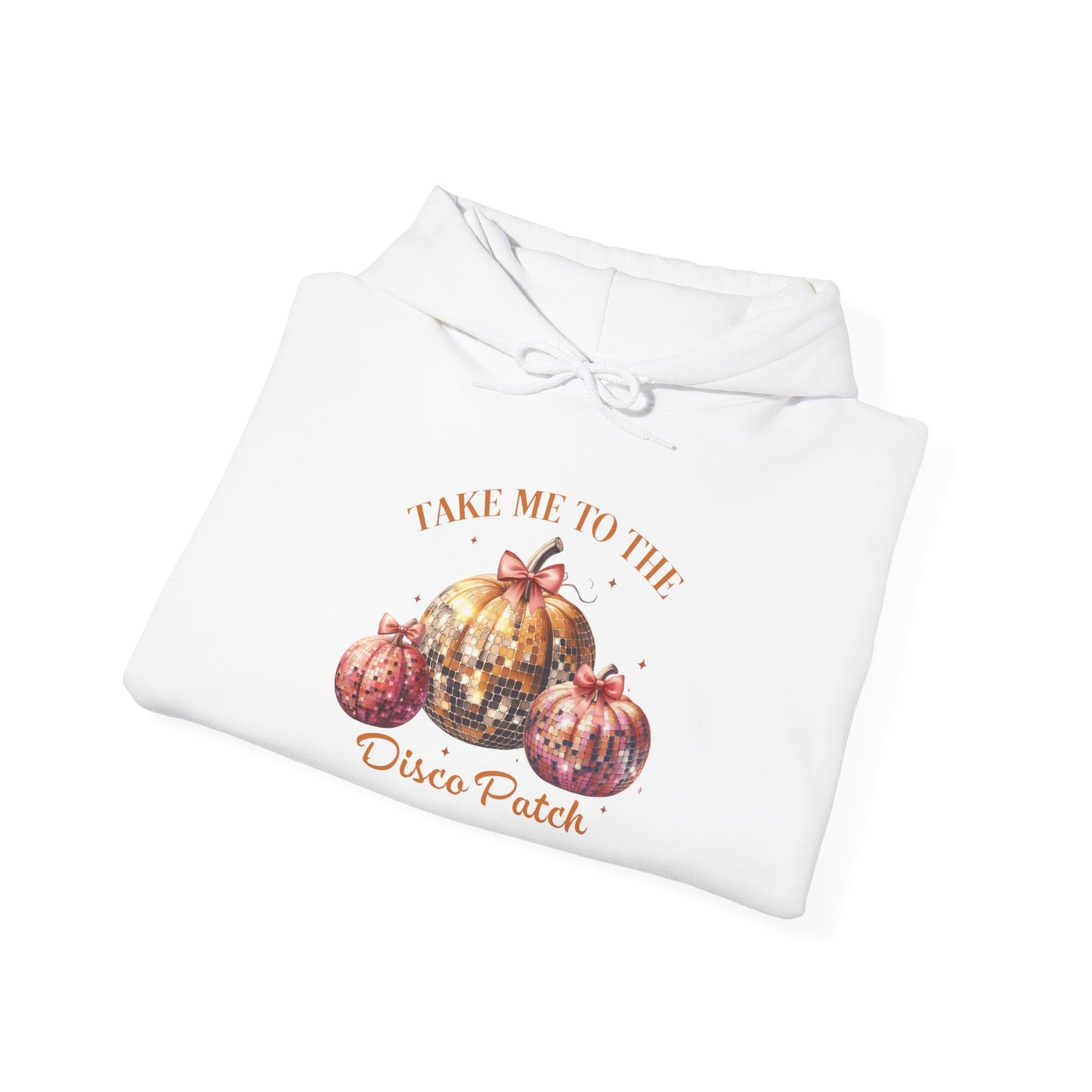 TAKE ME TO THE DISCO PATCH HALLOWEEN FALL Unisex Heavy Blend™ Hooded Sweatshirt