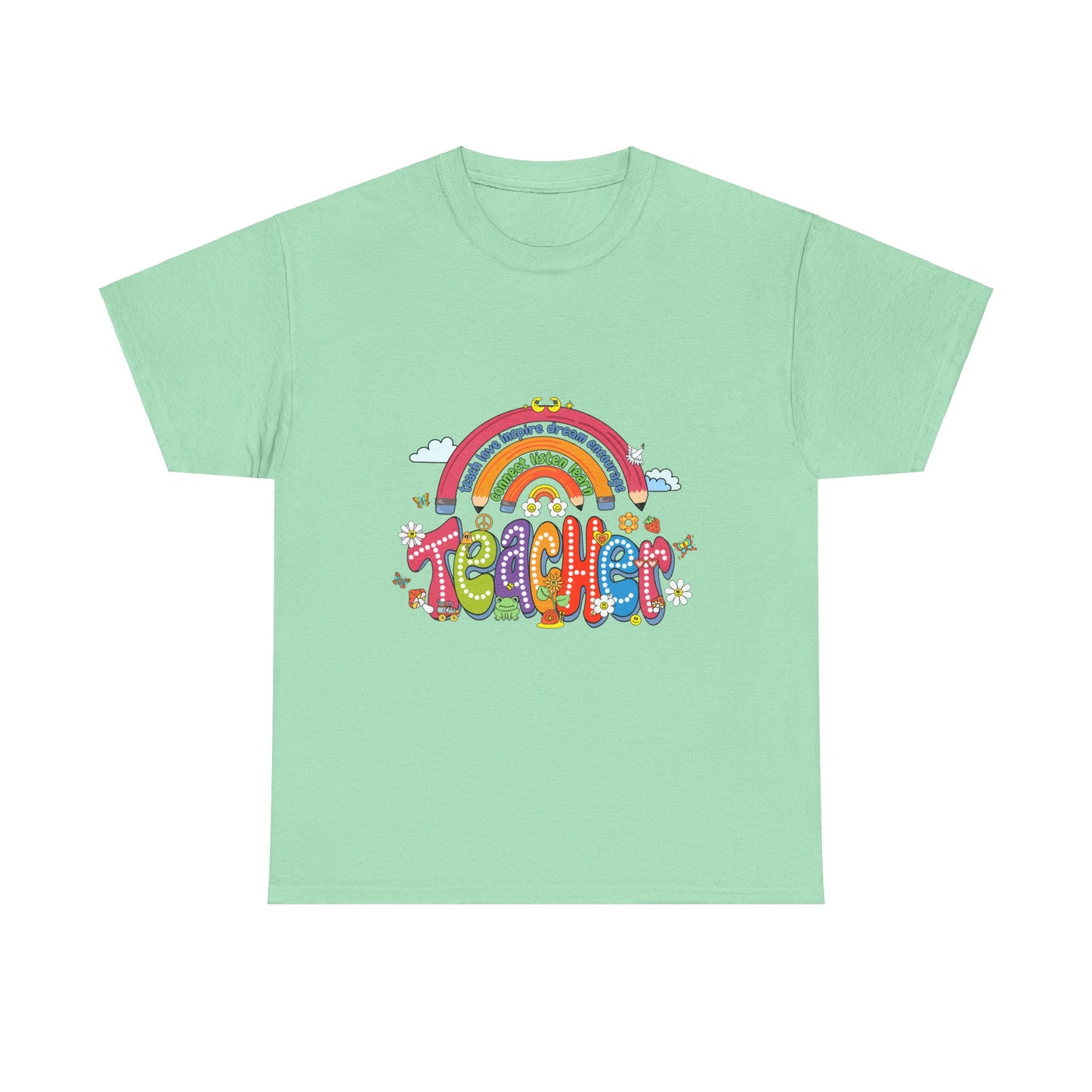 Teacher Rainbow Unisex Tee - Cute Design