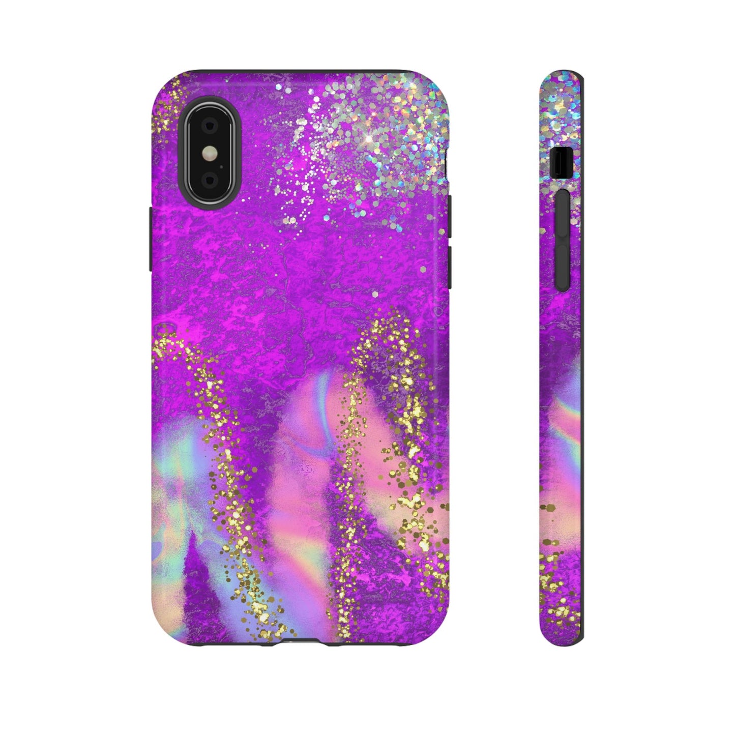 Purple galaxy swirl Iphone/Galaxy  Tough Case