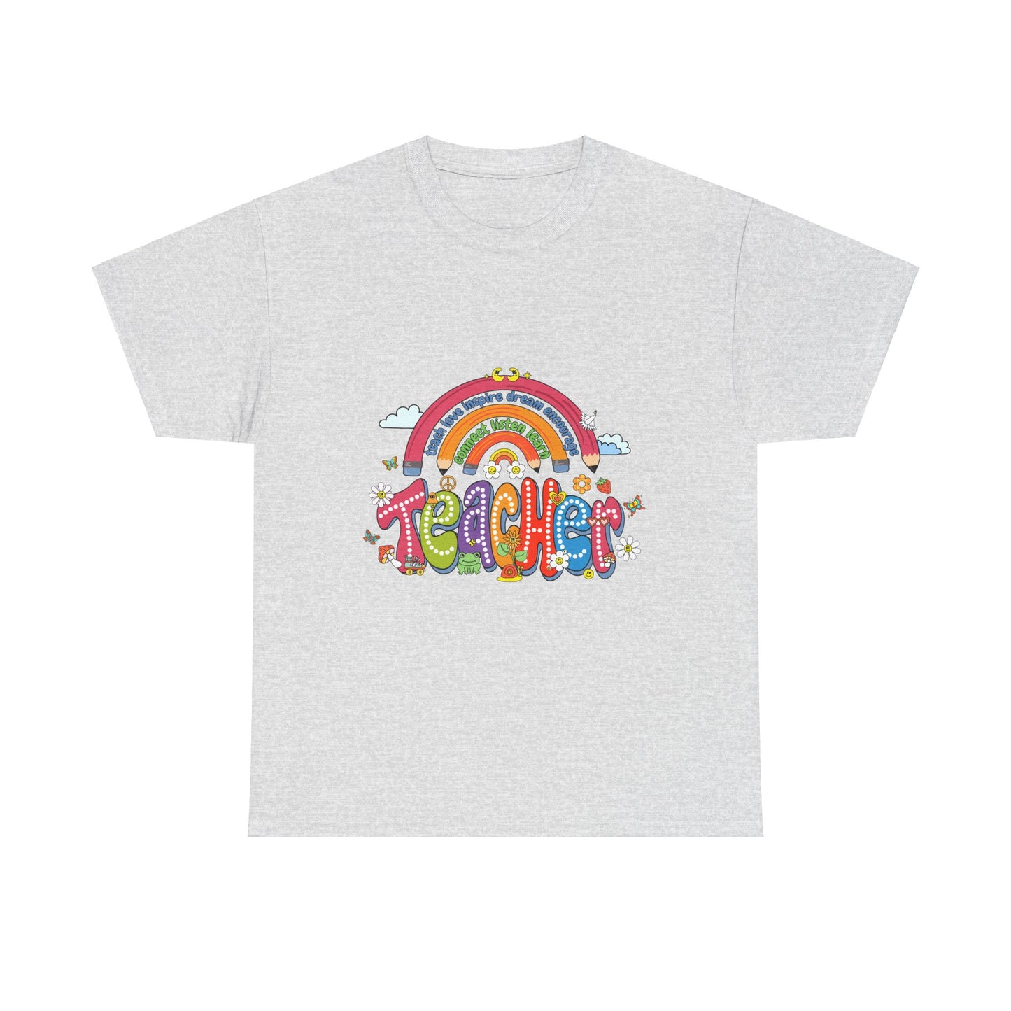 Teacher Rainbow Unisex Tee - Cute Design