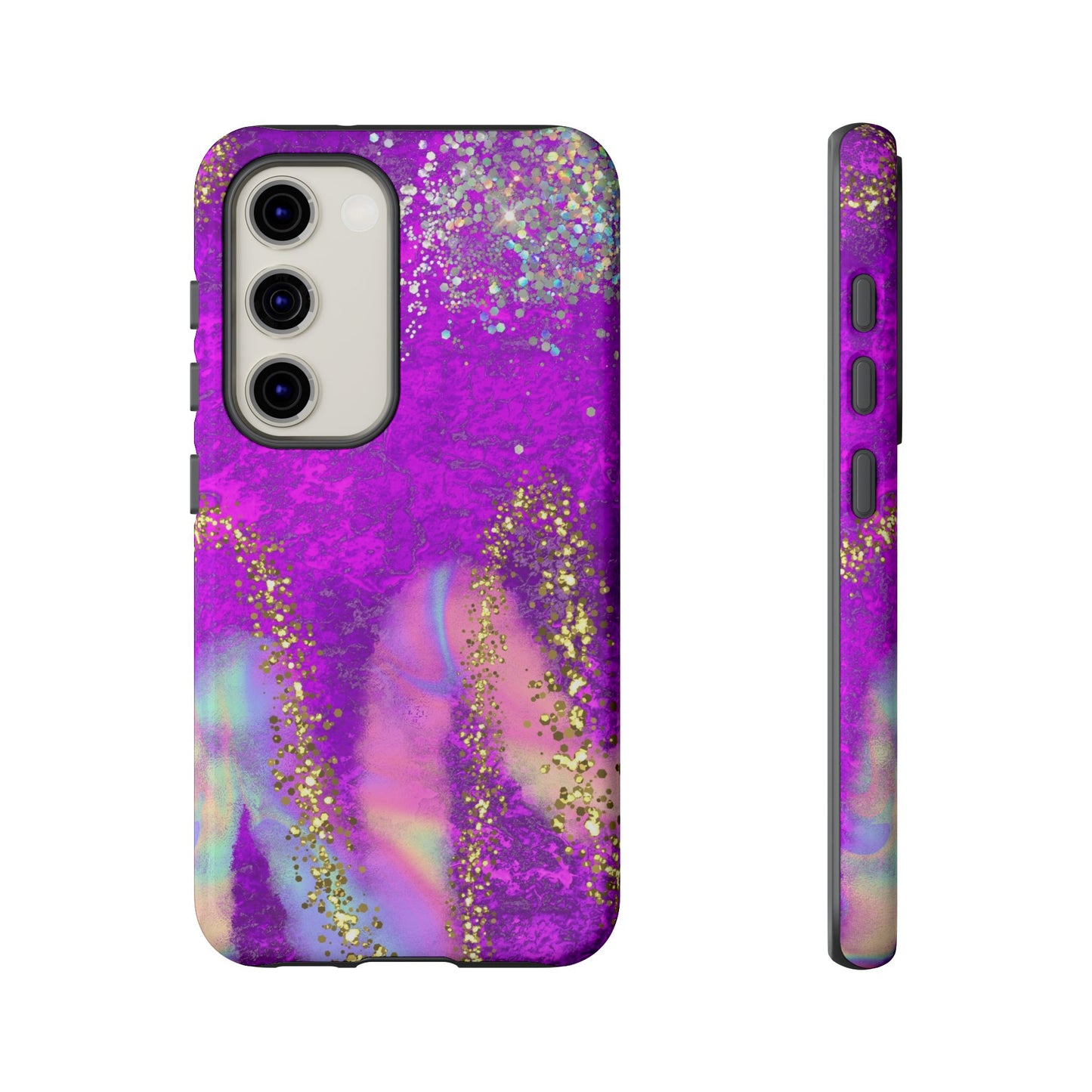 Purple galaxy swirl Iphone/Galaxy  Tough Case