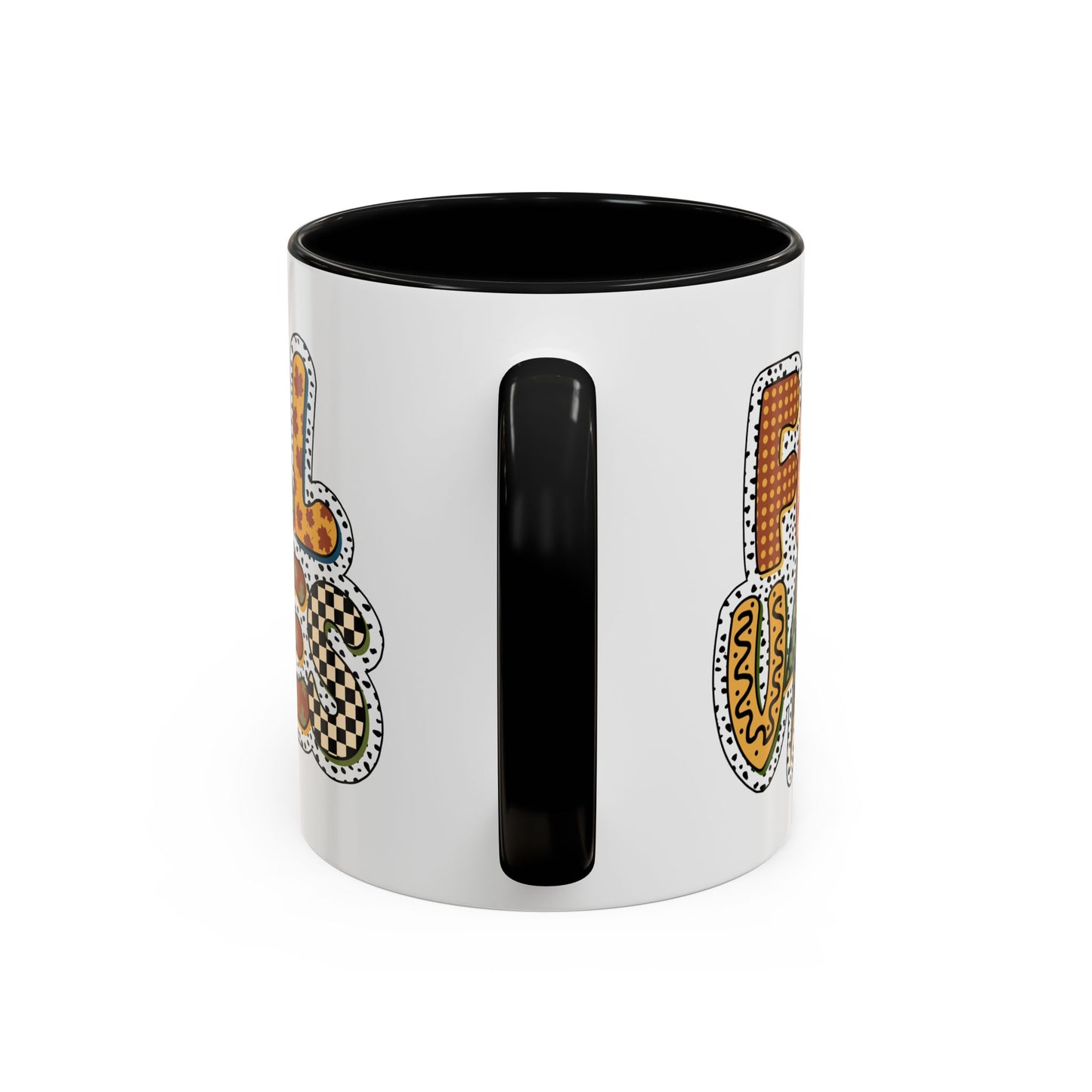 Fall Vibes Cute Accent Coffee Mug (11, 15oz)