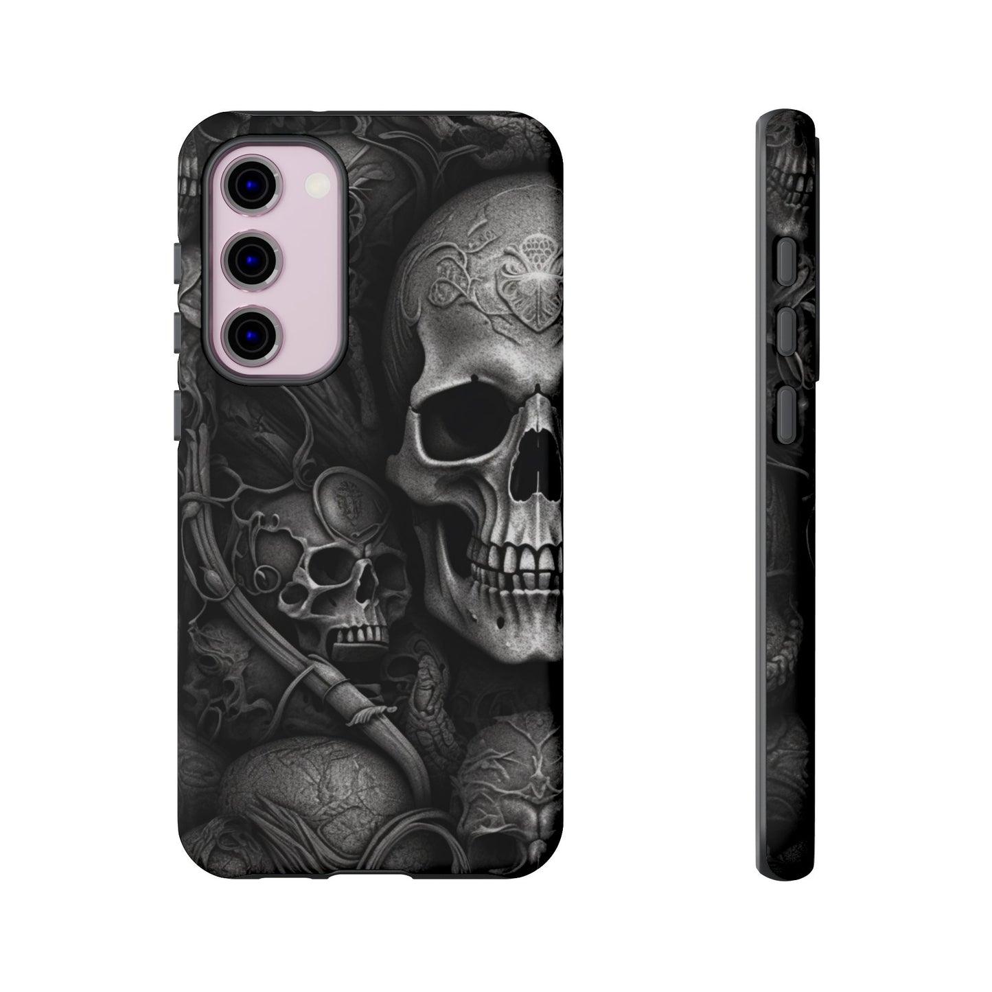 Black skull  Tough Cases