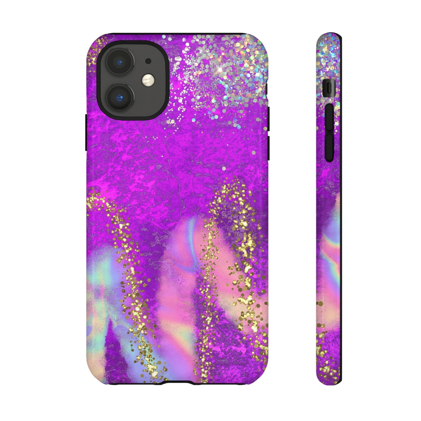 Purple galaxy swirl Iphone/Galaxy  Tough Case