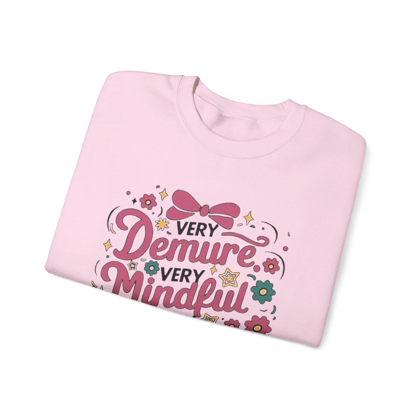 Very demure very cutesy very mindful Unisex Heavy Blend™ Crewneck Sweatshirt