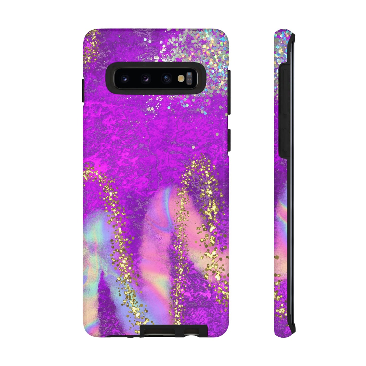 Purple galaxy swirl Iphone/Galaxy  Tough Case