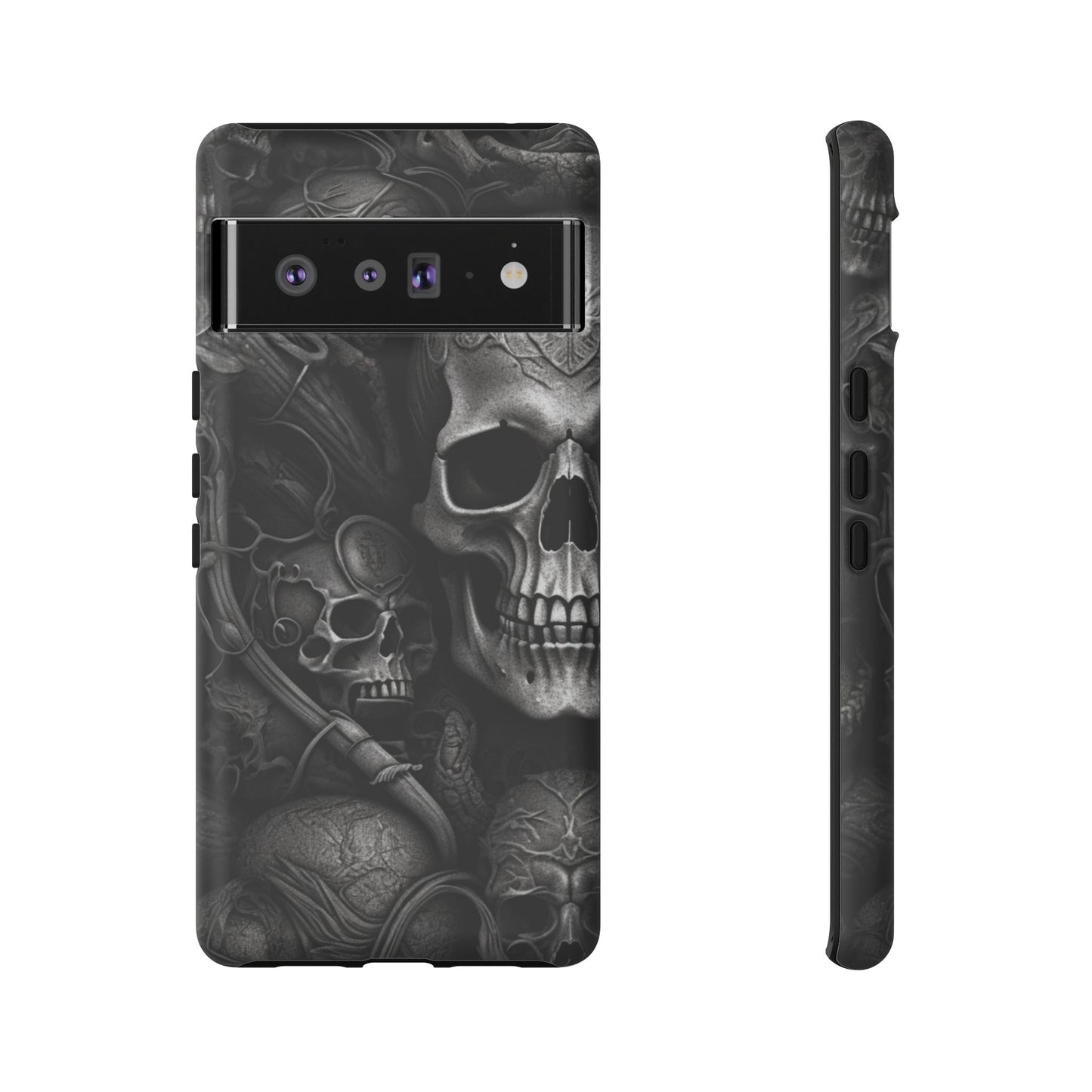 Black skull  Tough Cases