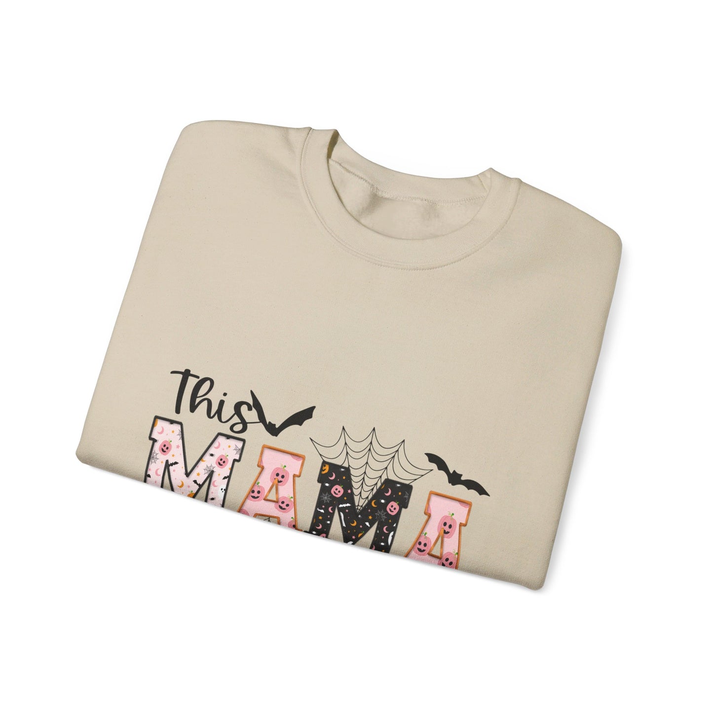 This Mama Loves Her Boos Halloween/ Fall Unisex Heavy Blend™ Crewneck Sweatshirt