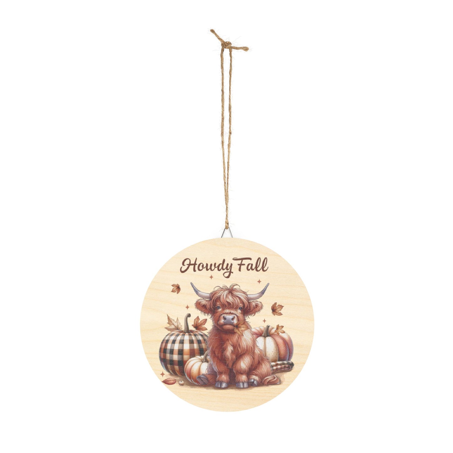 Cute highland cow Wood Signs