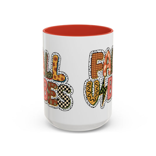 Fall Vibes Cute Accent Coffee Mug (11, 15oz)