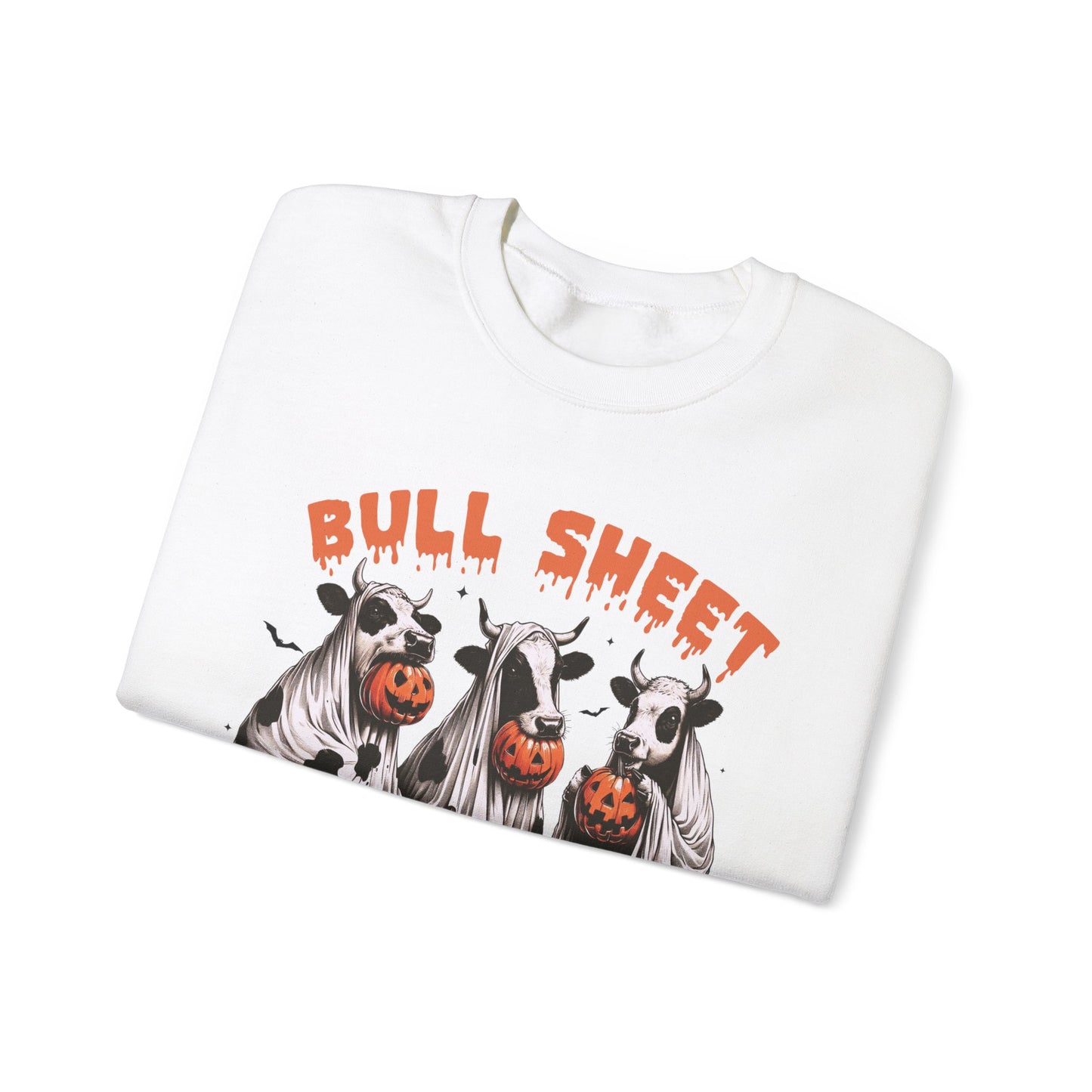 Bull Sheet Cow Lover Club sweat-Shirt, Funny Halloween Ghost Cow Shirt, Spooky Halloween Pumpkin Season Gift for Cow Lover, Cow Halloween Shirt